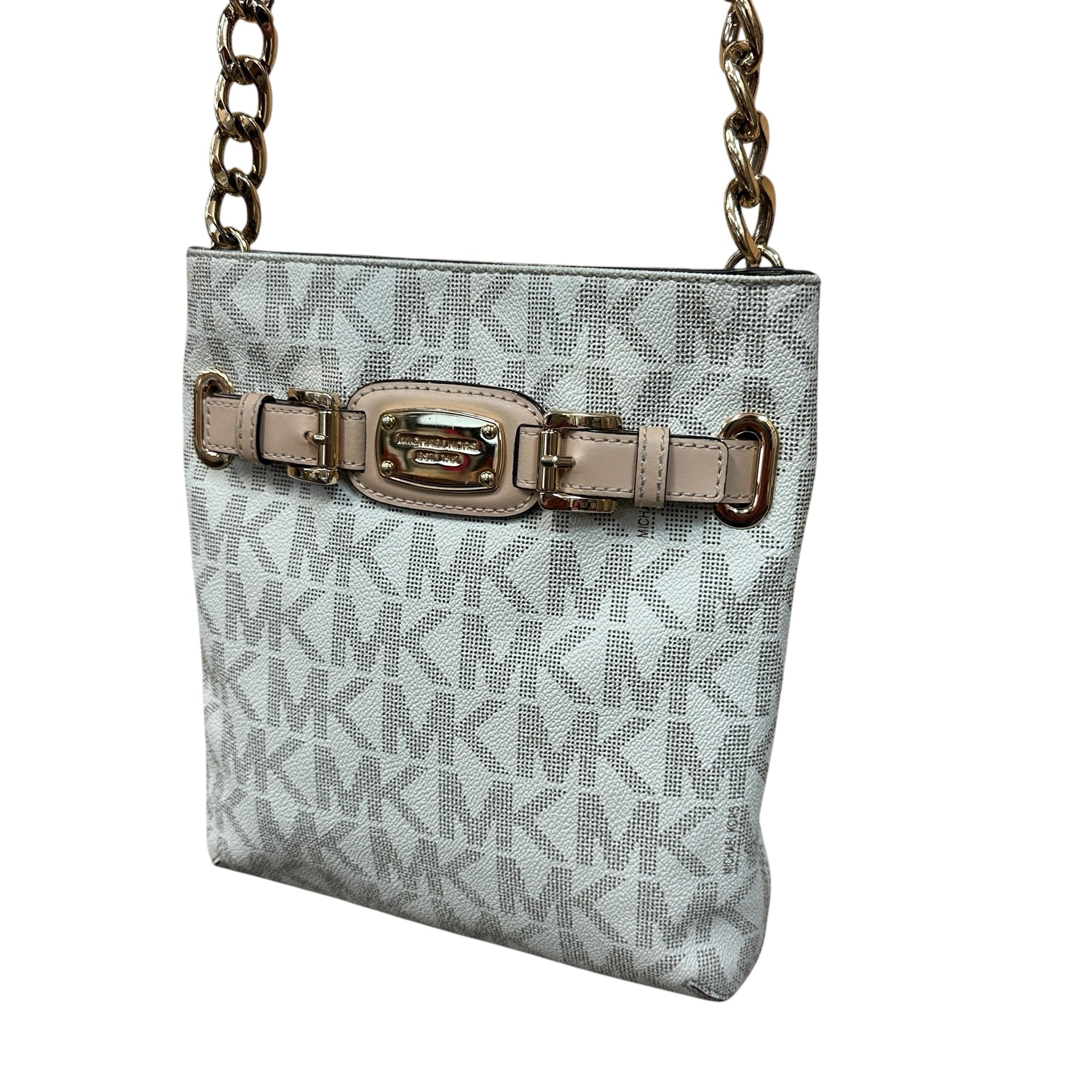 Michael Kors Cream + Beige Signature Crossbody Bag