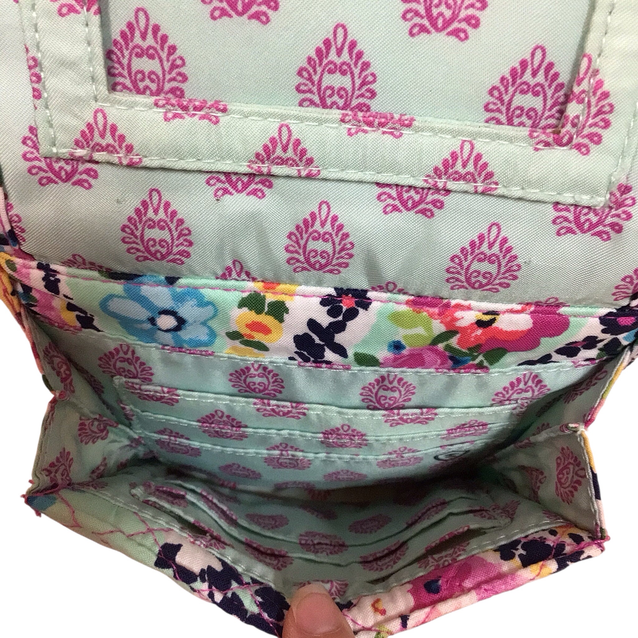 Vera Bradley Iconic RFID Mini Hipster Wildflower Paisley Quilted Crossbody Bag