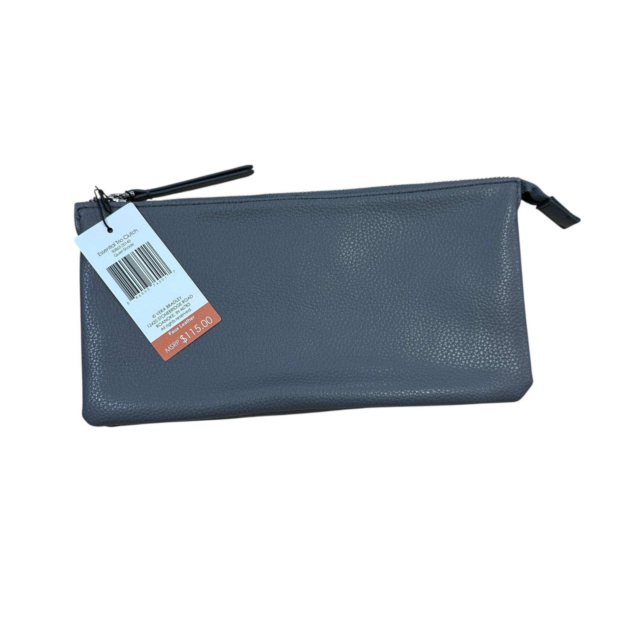 Vera Bradley Gray Faux Leather Essential Trio Clutch