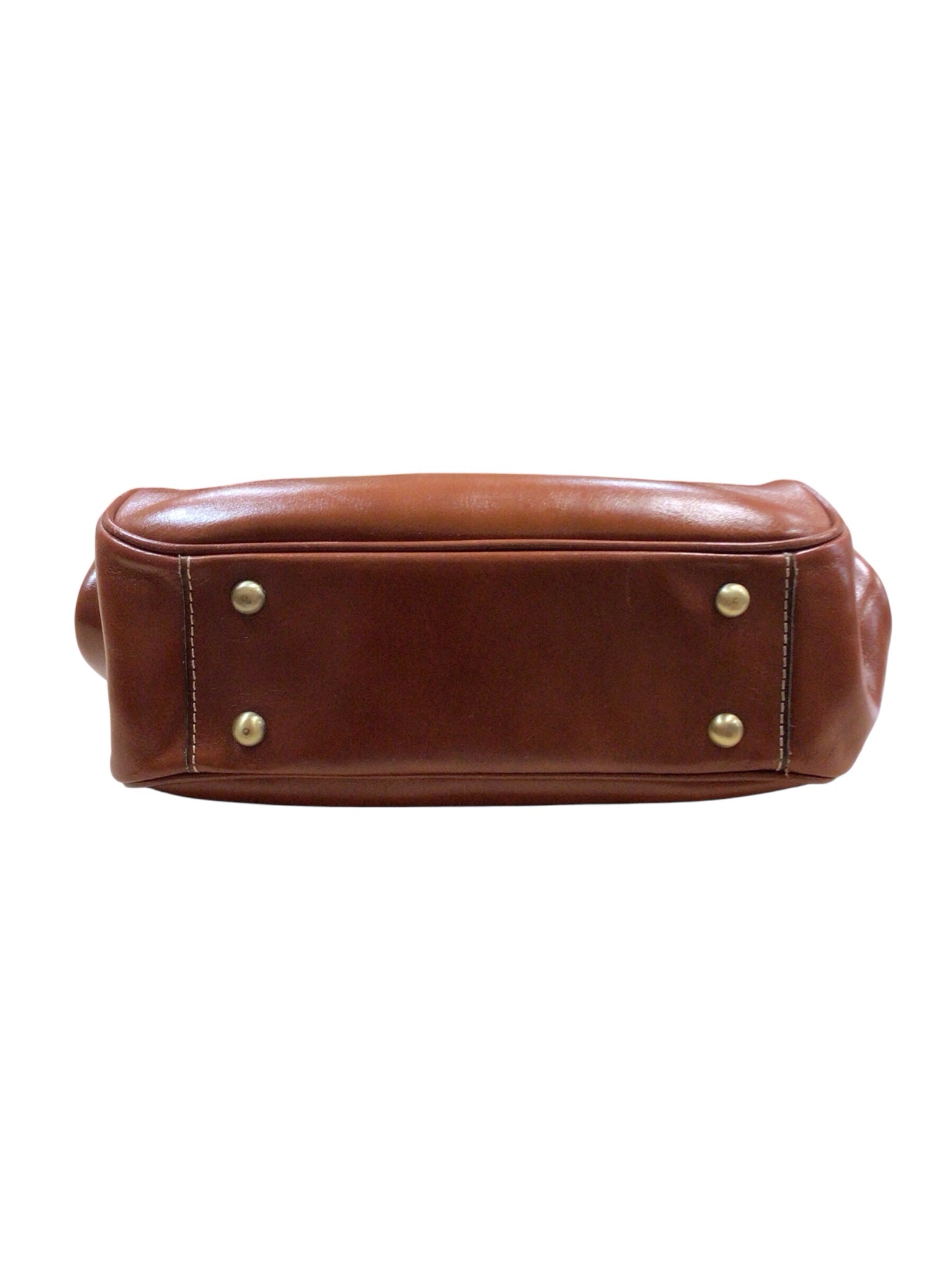 Patricia Nash "Gracchi" Brown Leather Satchel Crossbody Bag