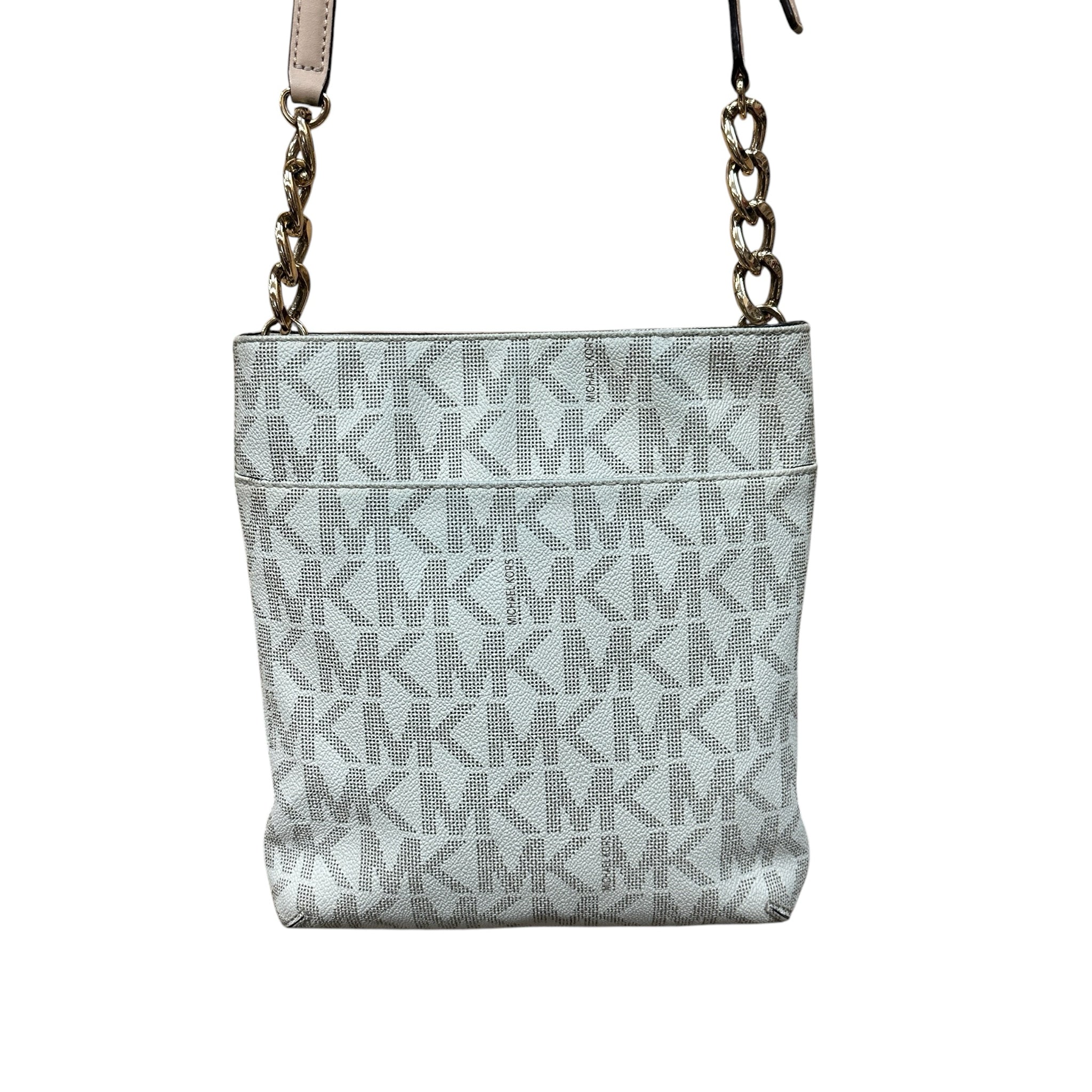 Michael Kors Cream + Beige Signature Crossbody Bag
