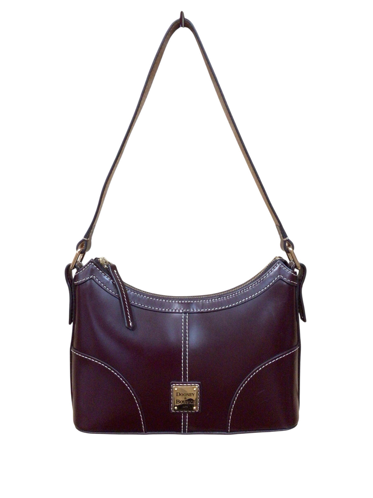 Dooney & Bourke "Baguette" Brown Leather Shoulder Bag