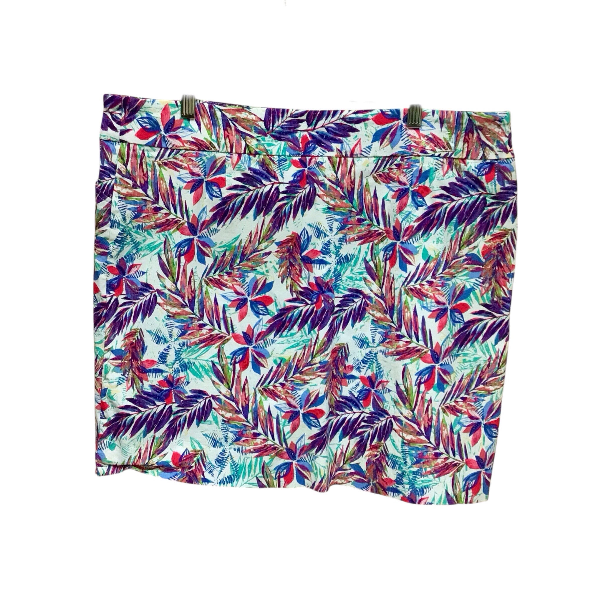 Coral Bay Tropical Palm Skort Size XL
