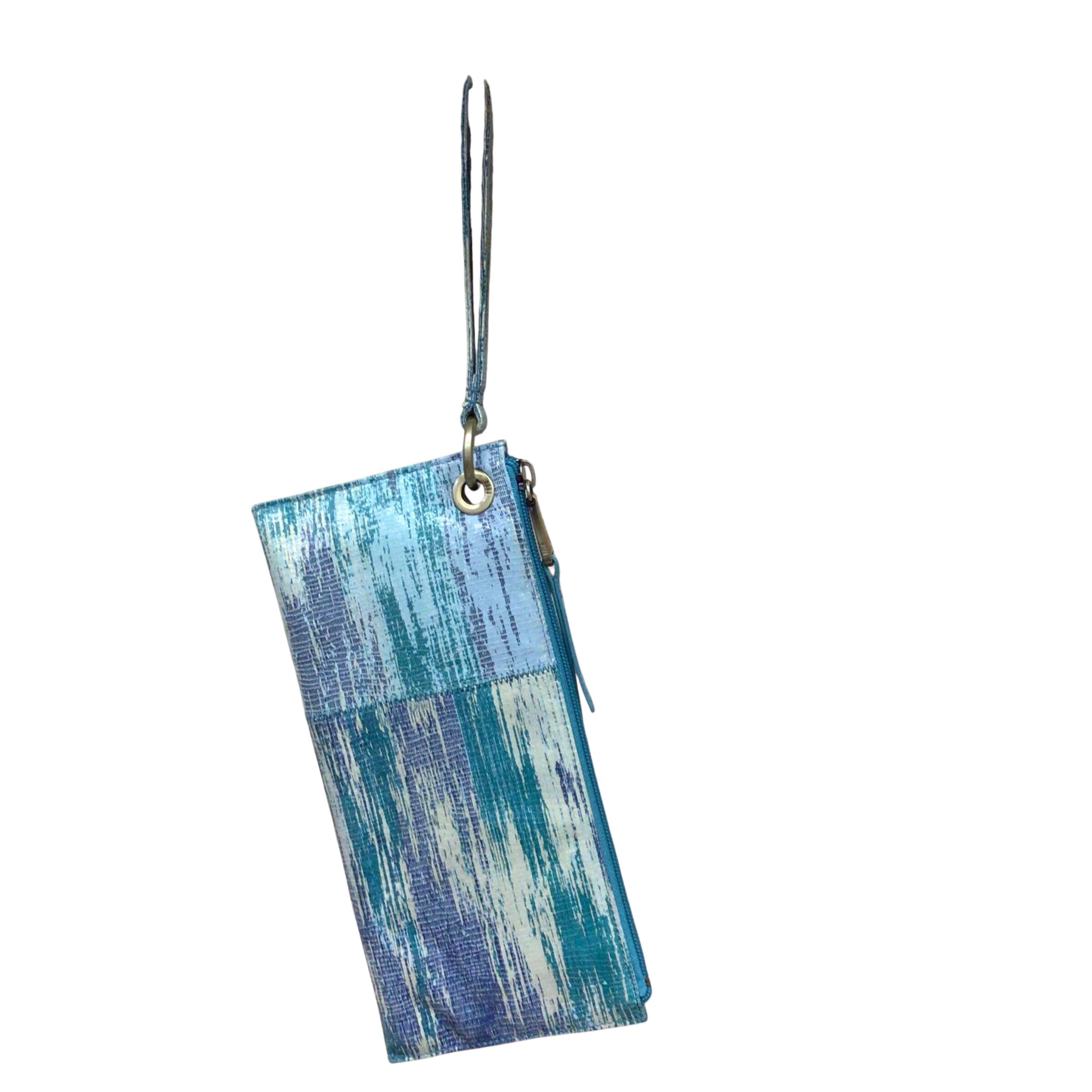 Hobo "International Vida" Cracked Glass Leather Wallet Wristlet