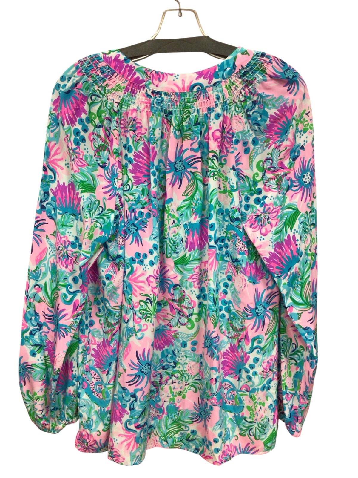 Lilly Pulitzer "Elsa" Long Sleeve "Paradise Petals" Top Size Large NWT