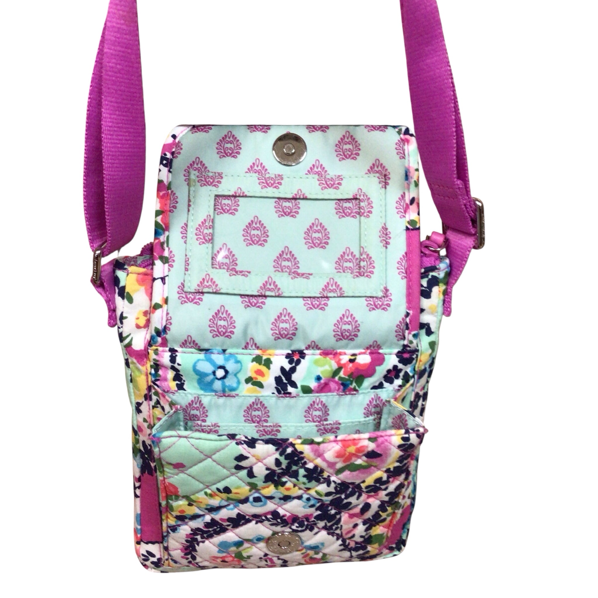 Vera Bradley Iconic RFID Mini Hipster Wildflower Paisley Quilted Crossbody Bag