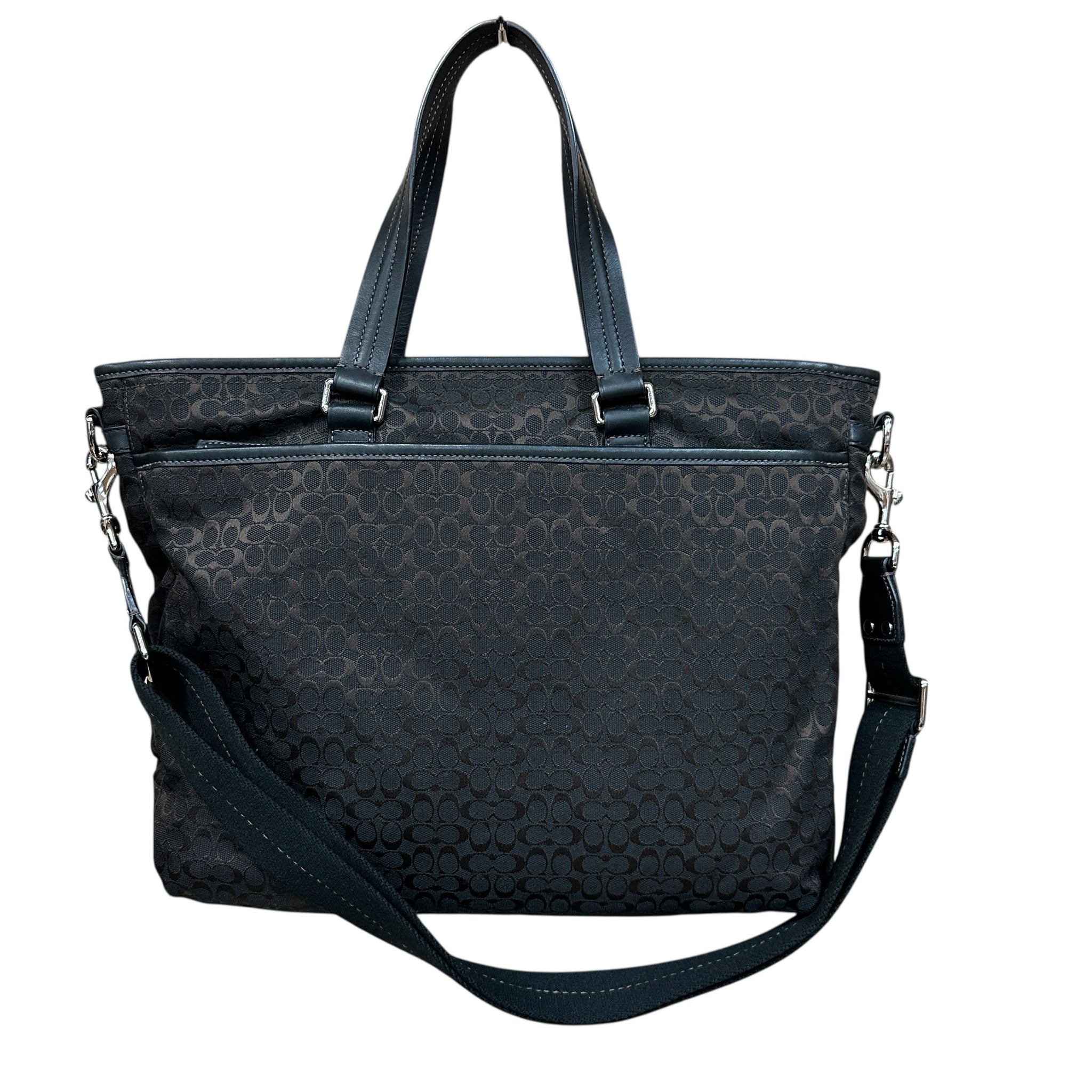 Coach Brown Signature 2-way Tote Bag F70291