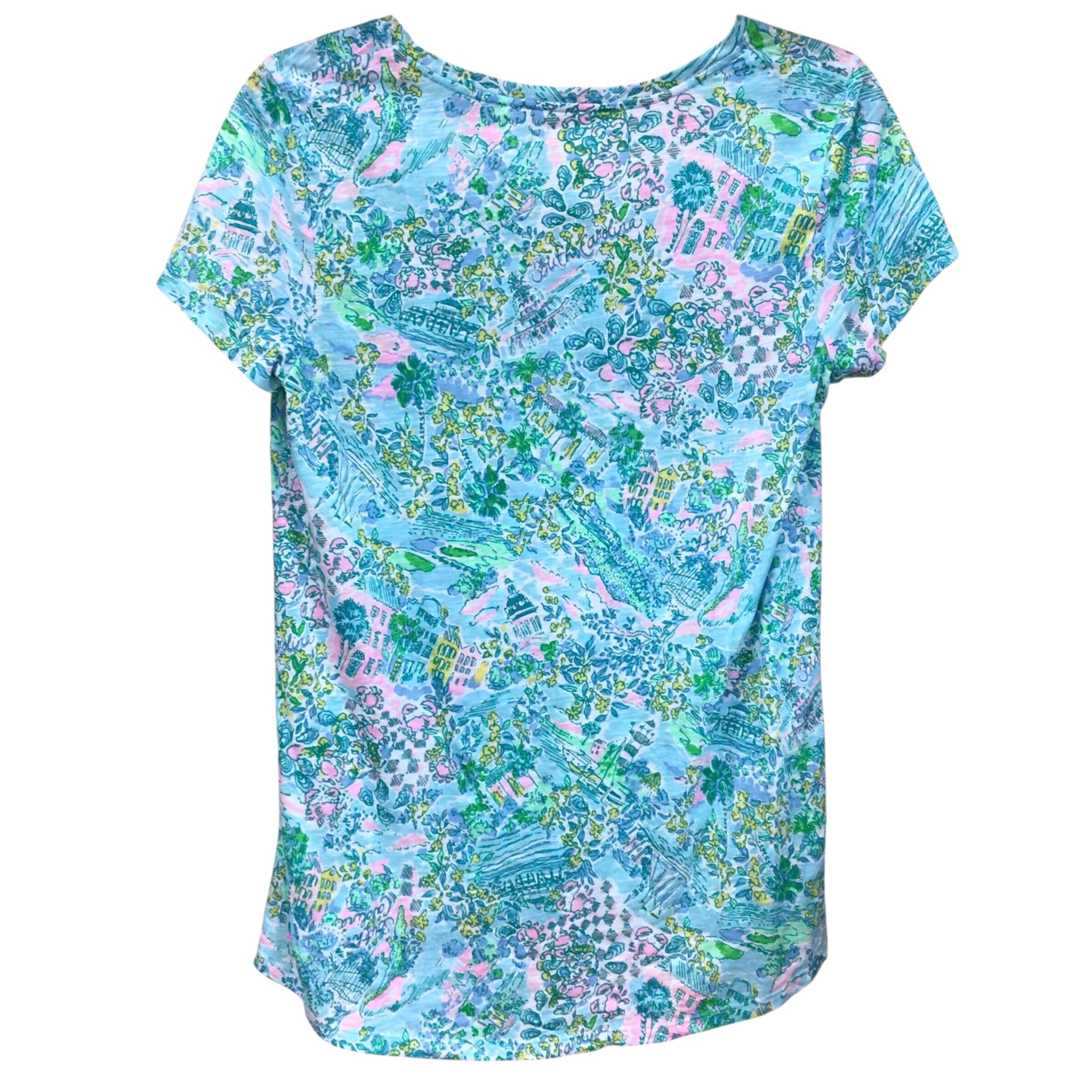 Lilly Pulitzer Etta Short Sleeve Top Size Small