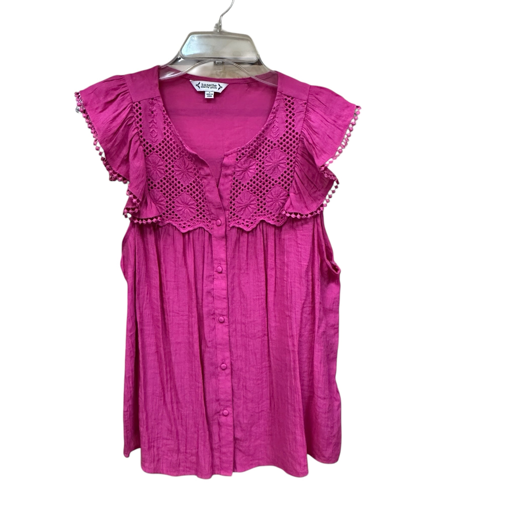 Nanette Lepore Size Large Short Sleeve Top
