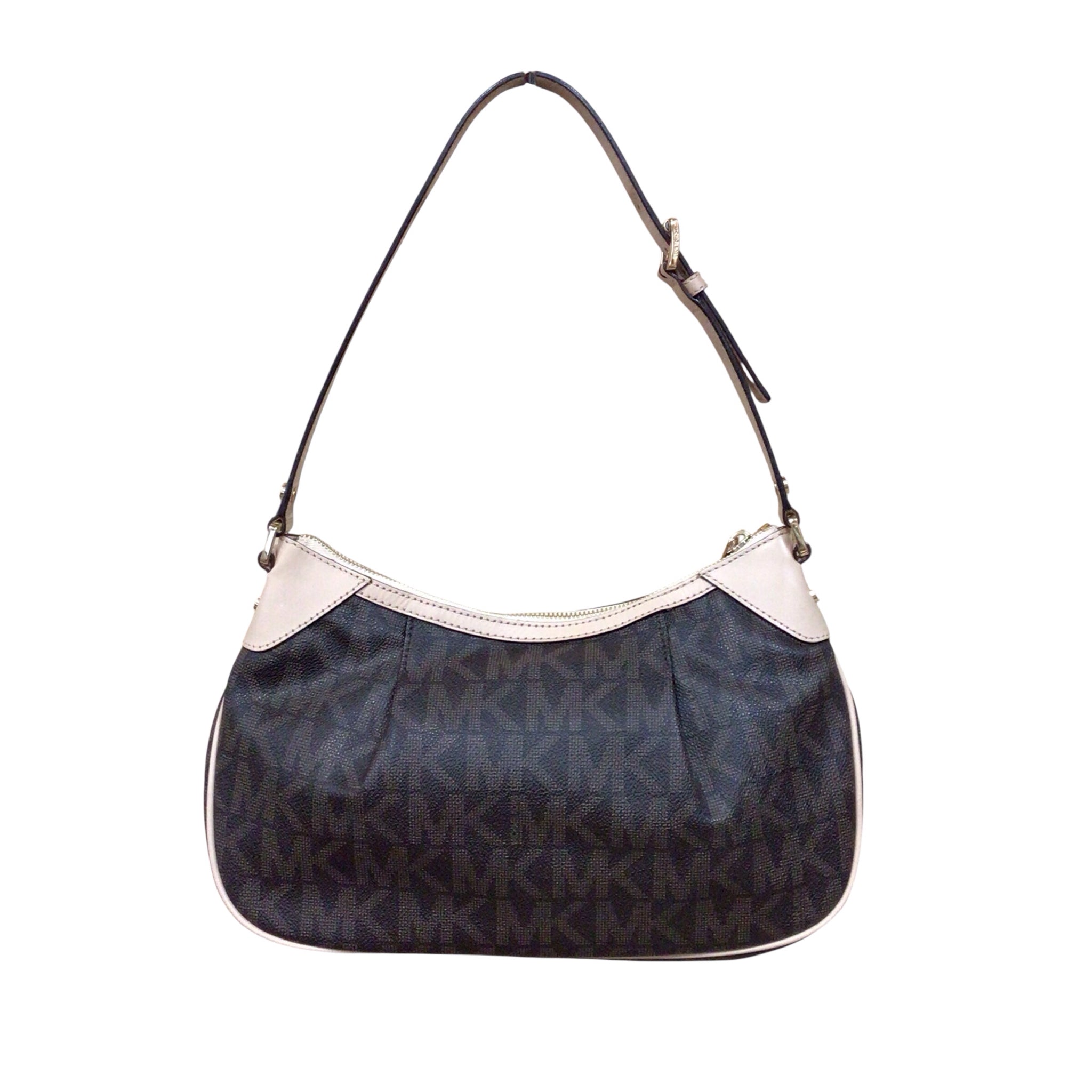 Michael Kors Signature Brown Leather Shoulder Bag