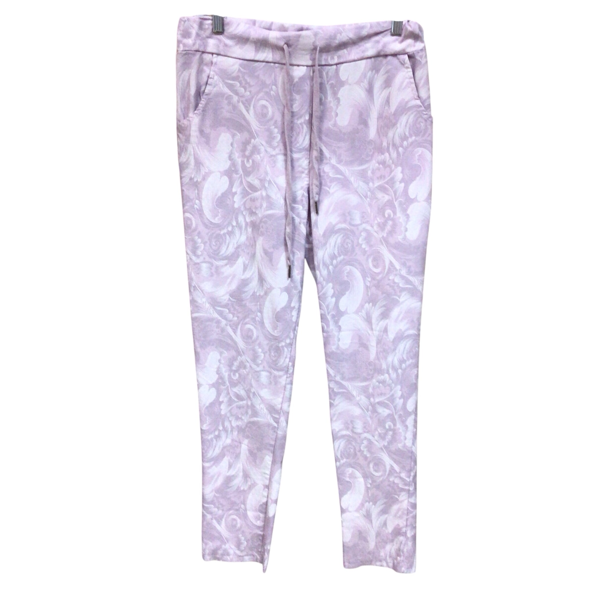 Made in Italy Purple Floral Pants Size Small