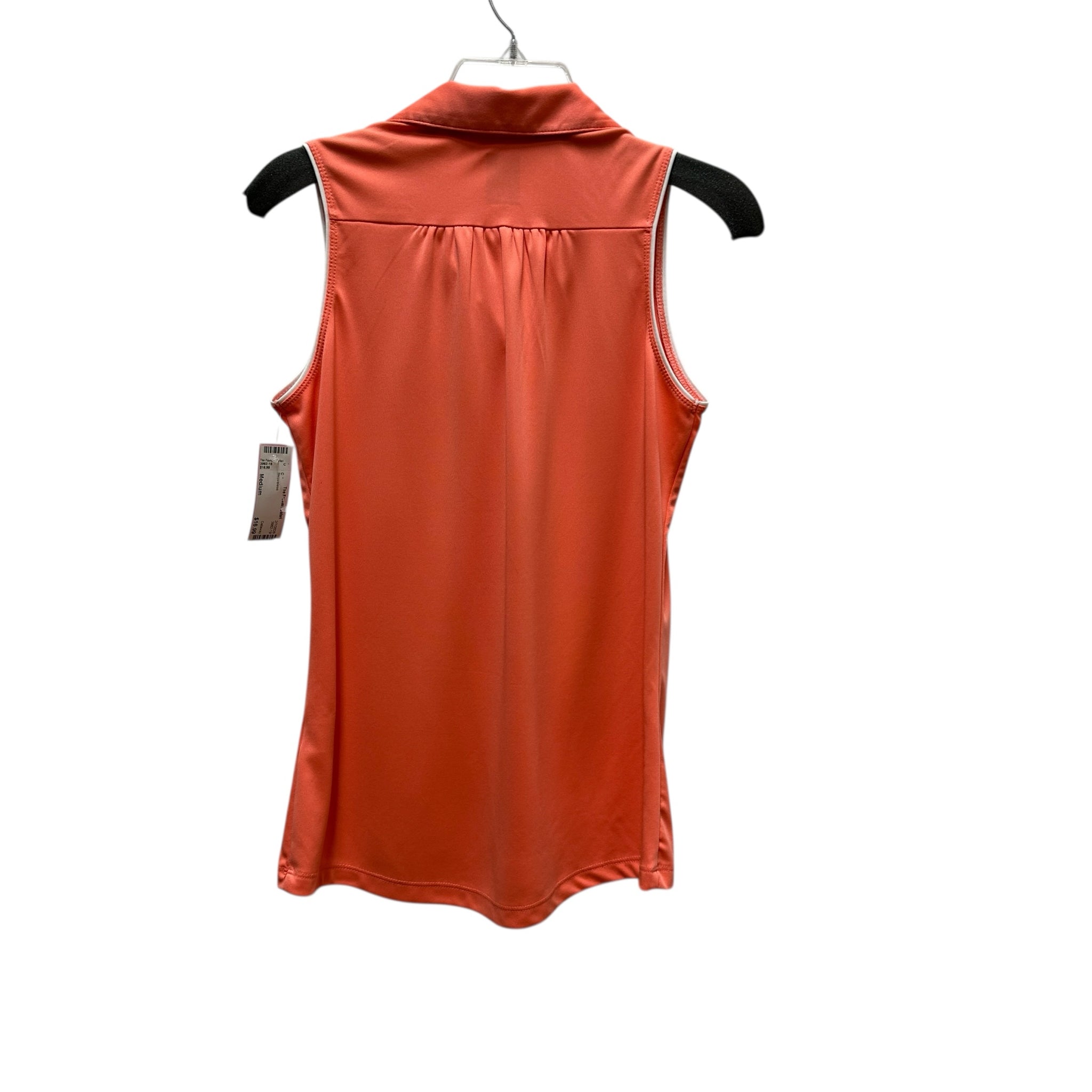 Callaway Opti-Dri Orange Sleeveless Top Size Medium