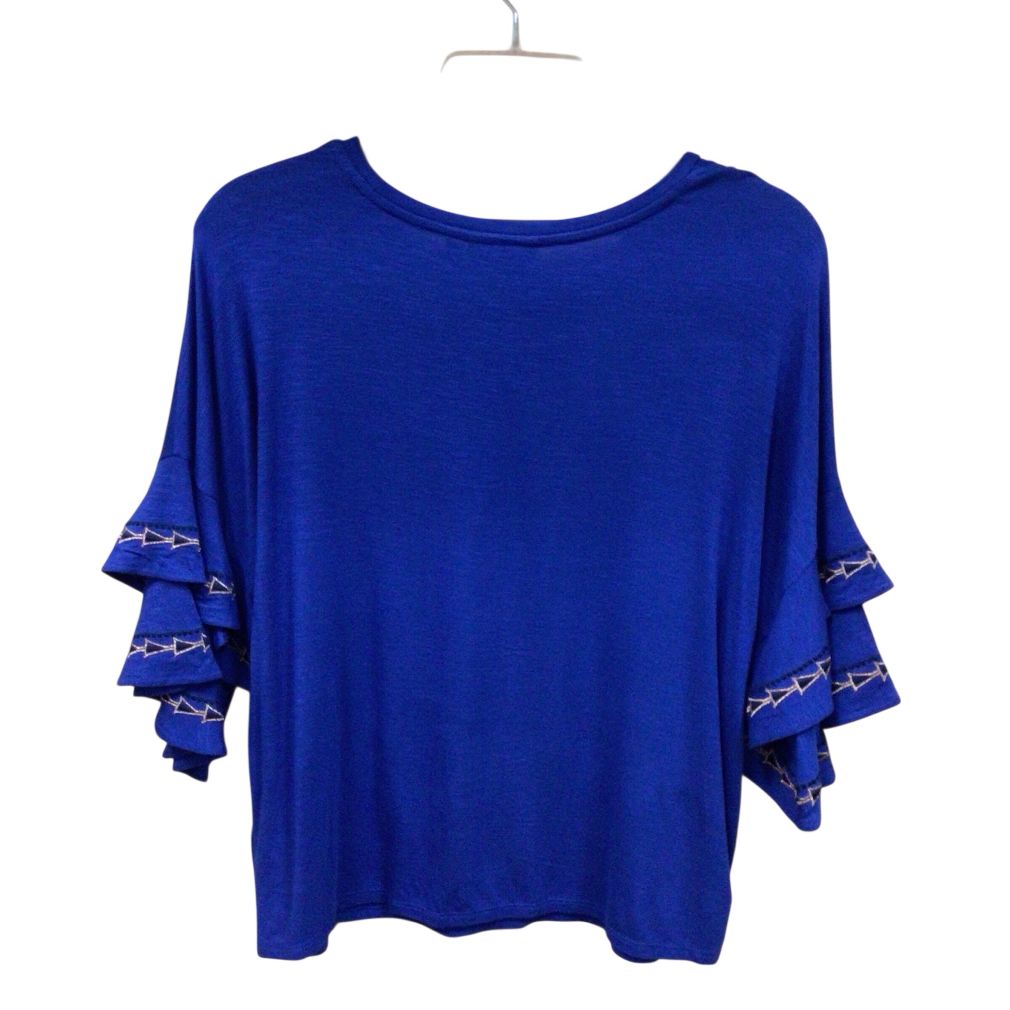 Apt 9 Blue Short Sleeve Top Size Medium