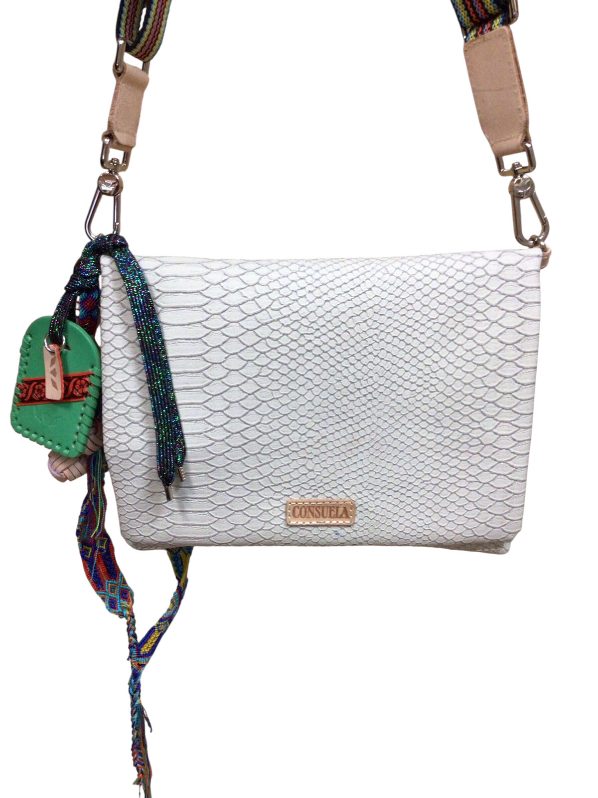 Consuela "Metro Thunderbird" Gray Leather Crossbody