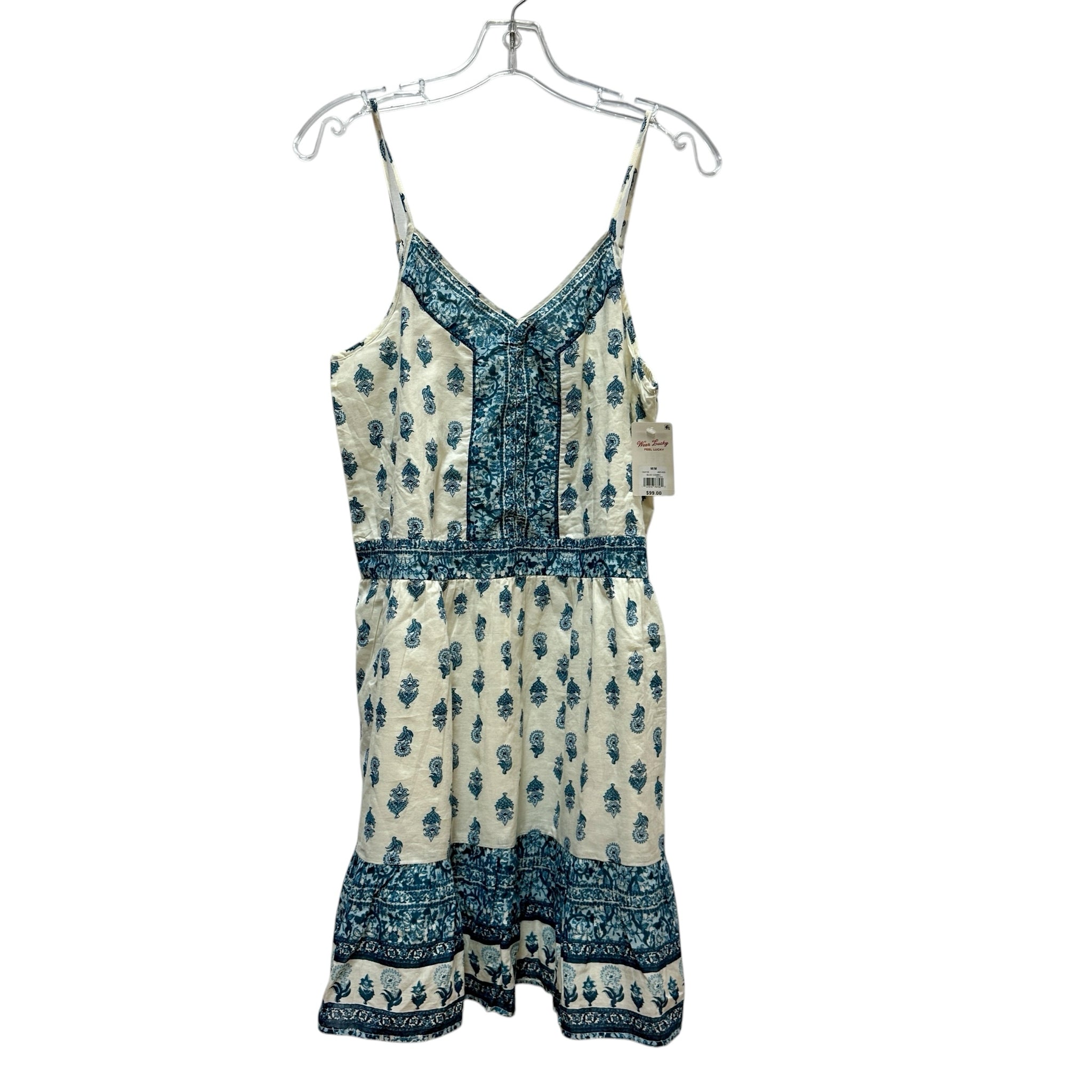 Lucky Brand Size Medium Blue Floral Dress