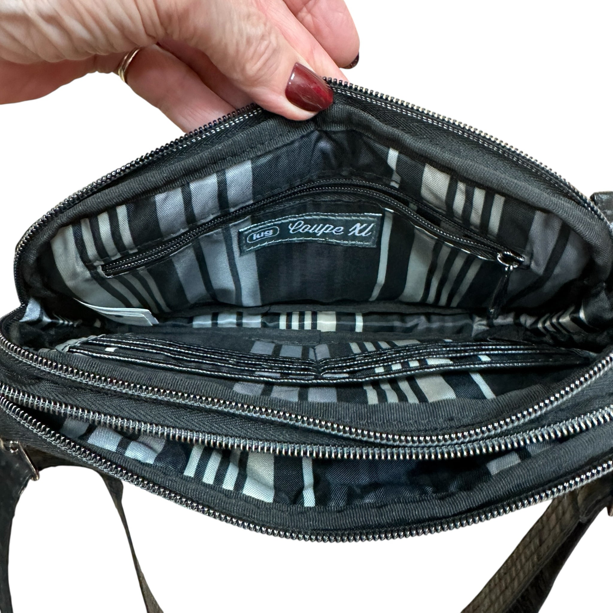 Lug Coupe XL Black Convertible Crossbody Bag