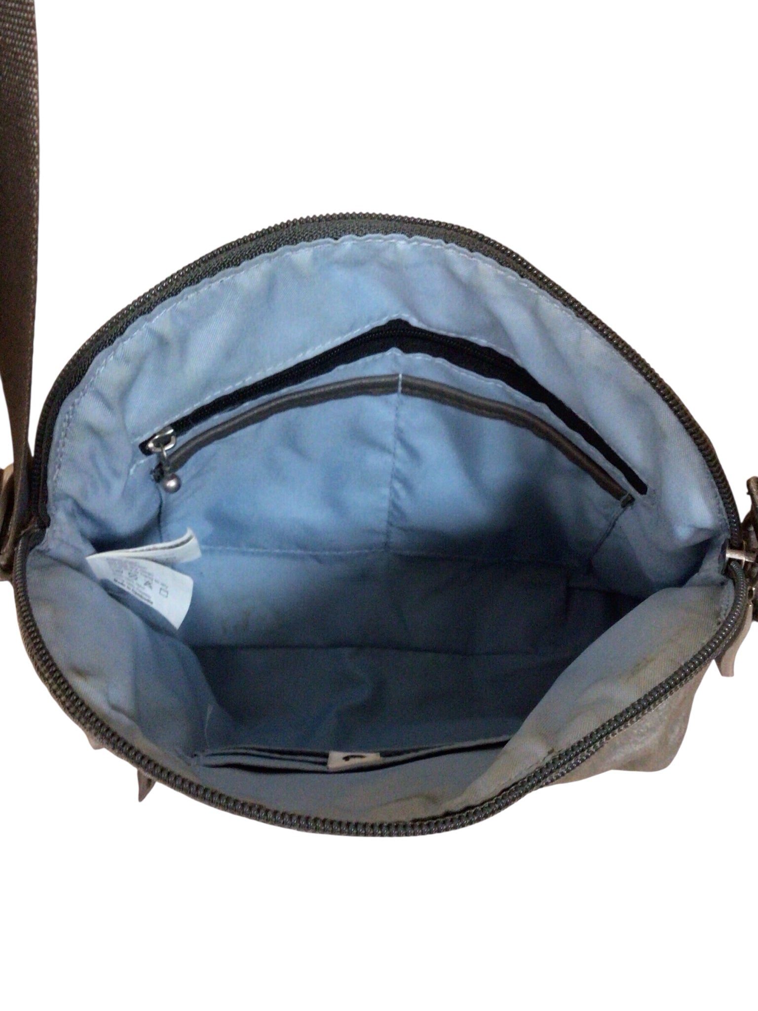 Baggalini Gray Nylon Dome Crossbody