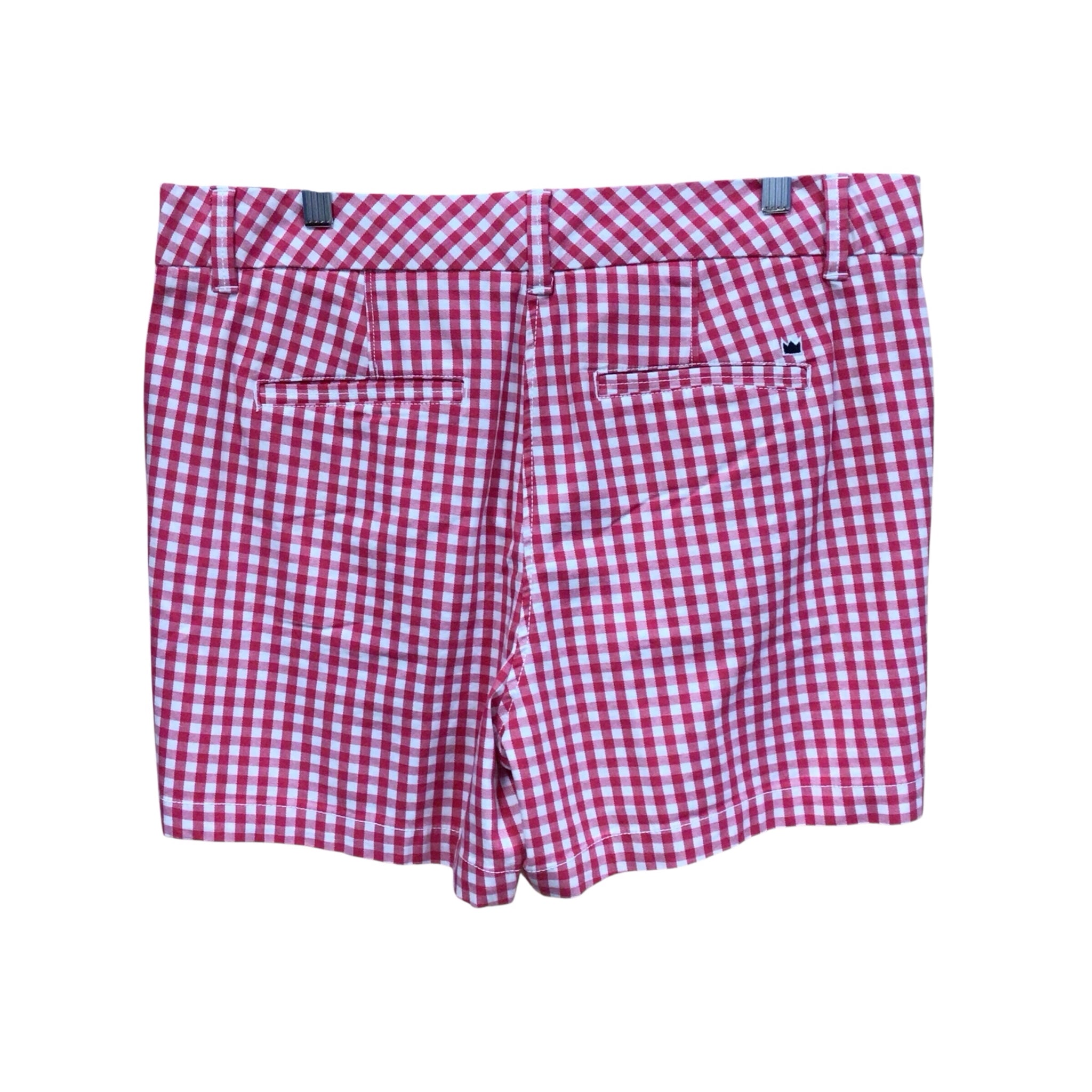 Crown & Ivy "Caroline" Red & White Checkered Shorts Size 14 NWT