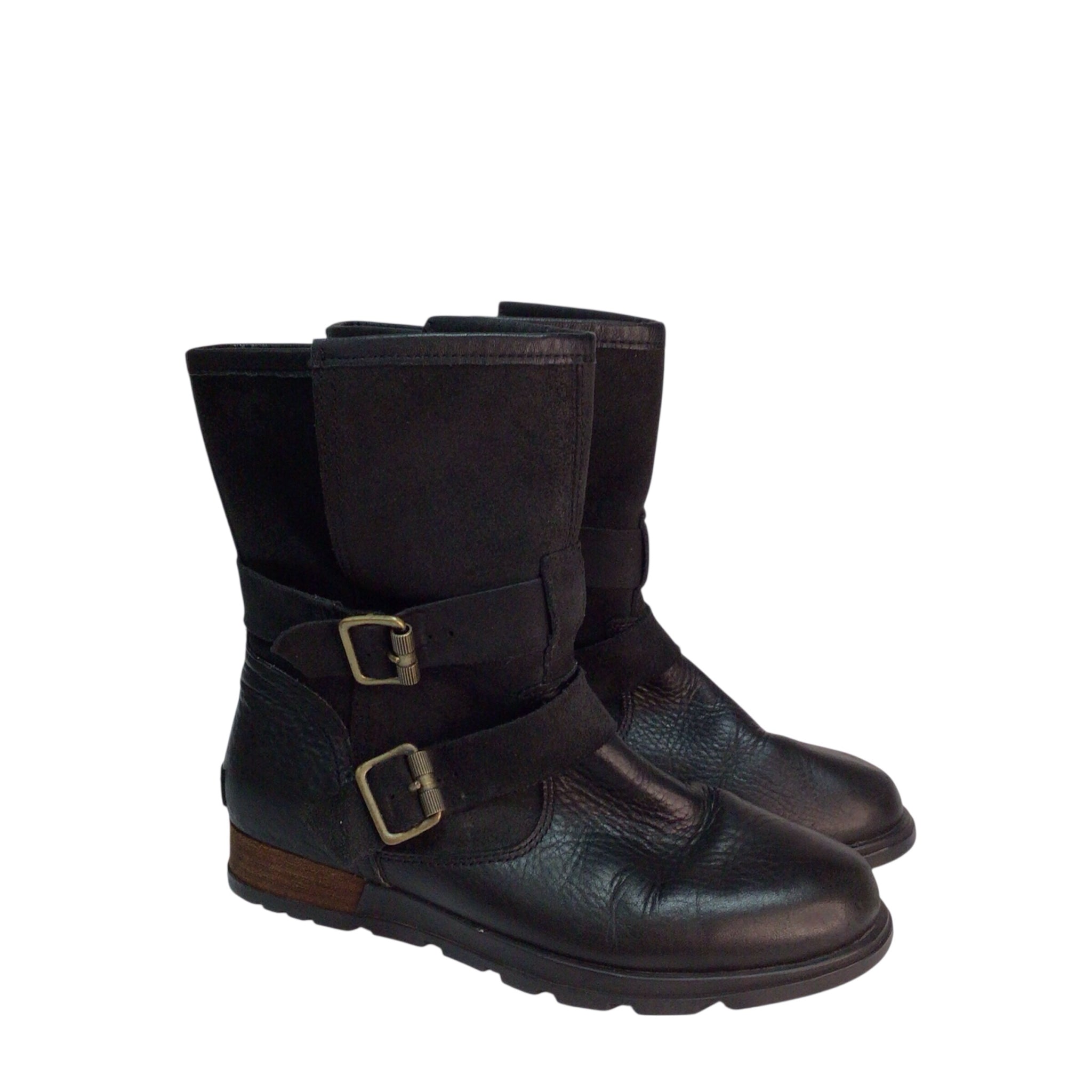 Sorel Major Moto Boots Size 7.5 Black