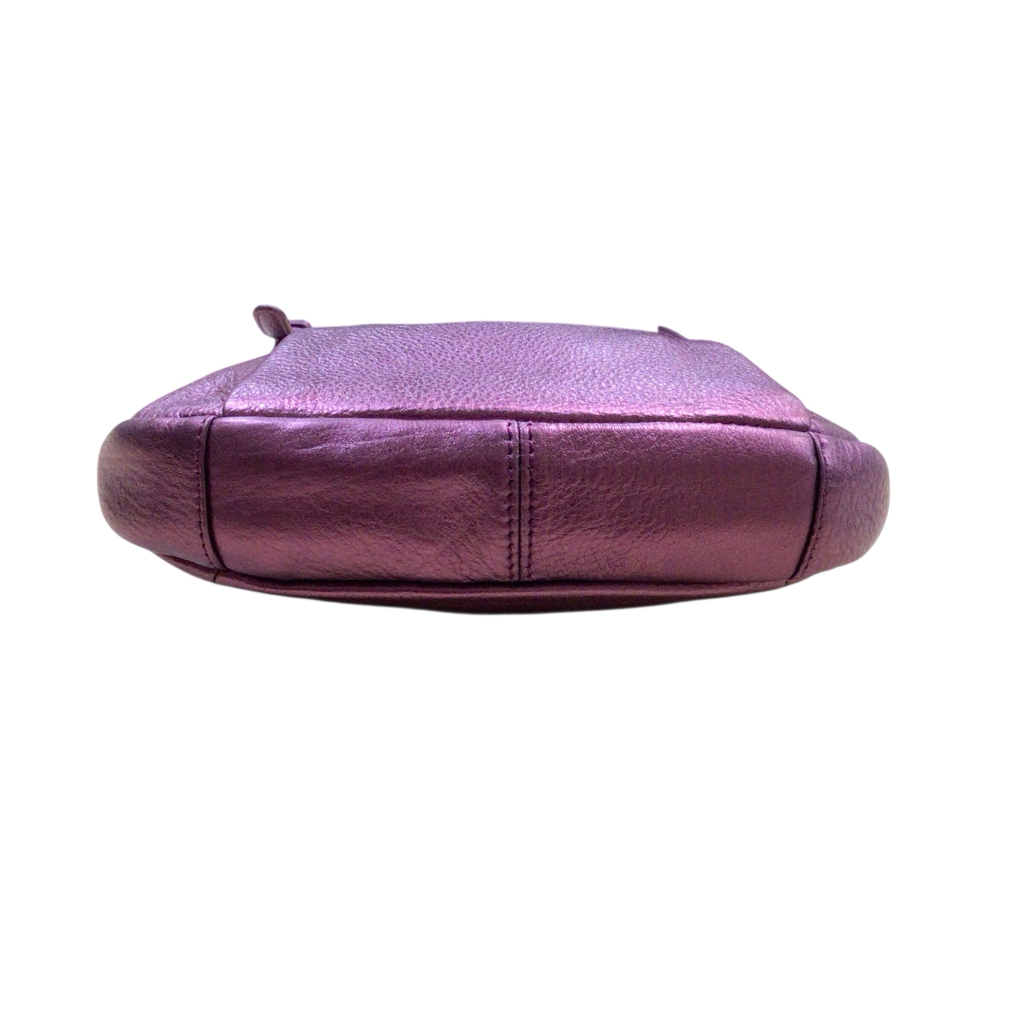 Vince Camuto Purple Pebbled Crossbody Bag
