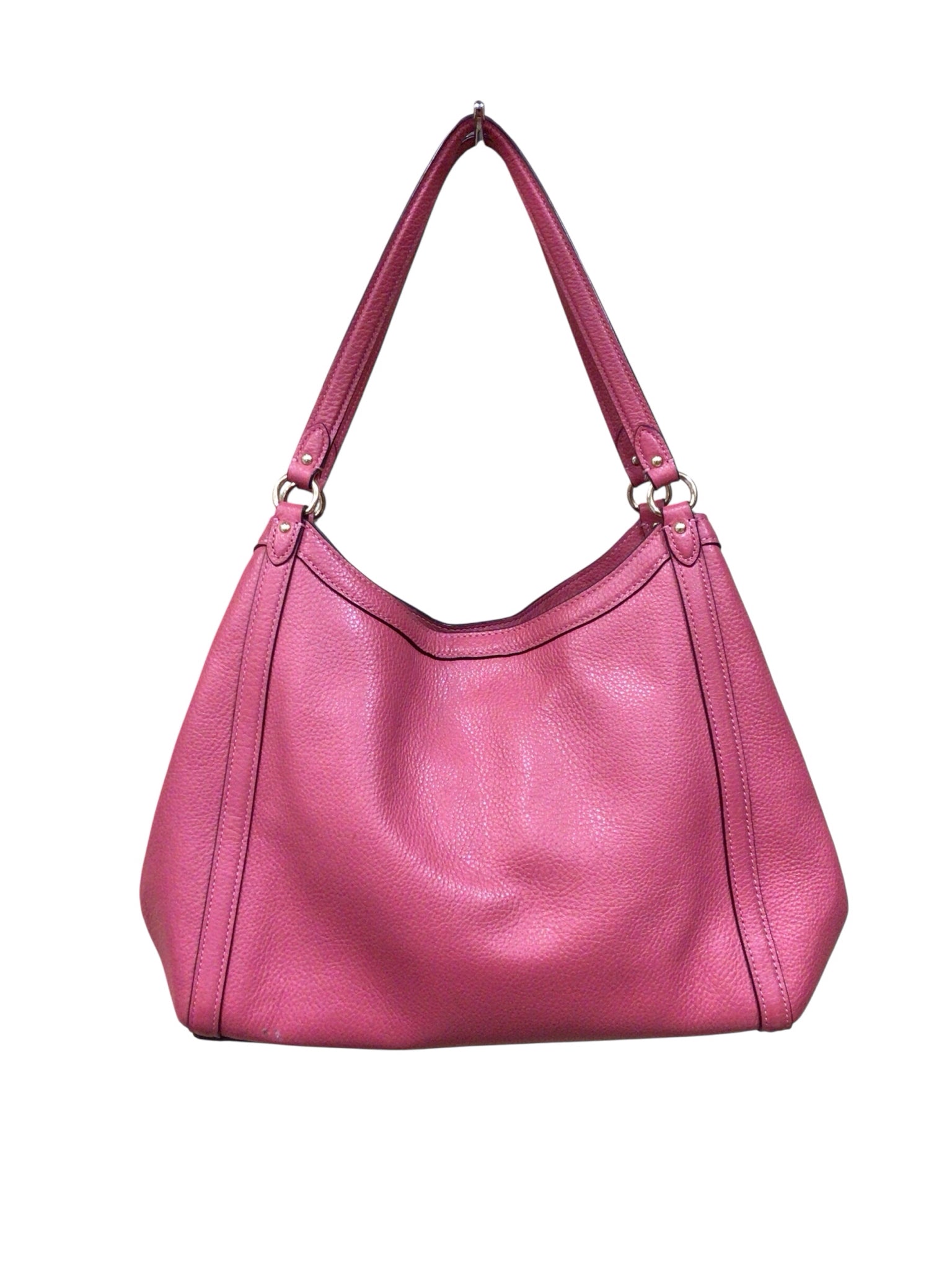 Coach C6231 "Kristy" Dark Pink Pebbled Leather Shoulder Bag