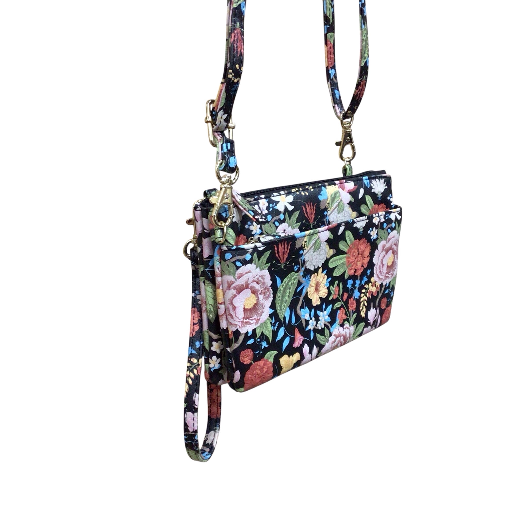 Floral Fashion Crossbody Shoulder Bag Wristlet