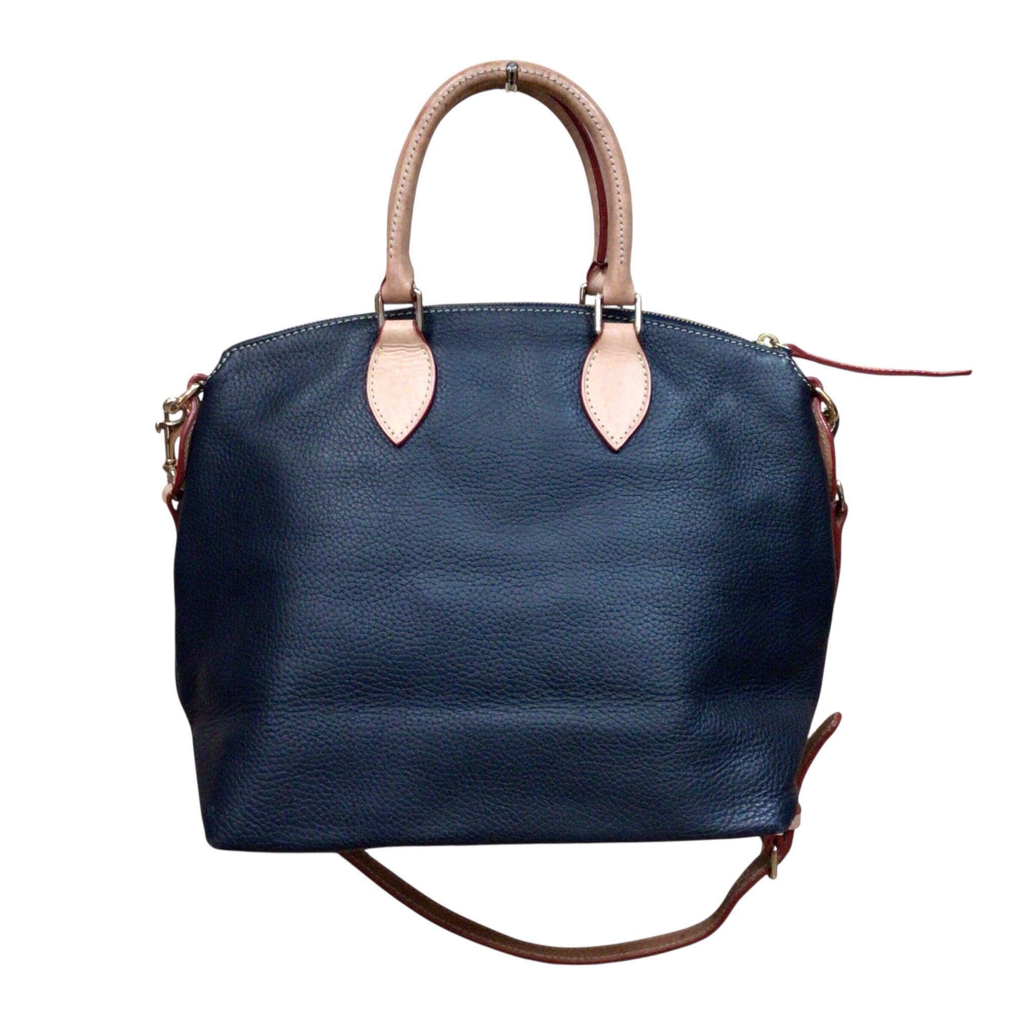 Dooney & Bourke "Dillen" Navy Leather Crossbody Satchel