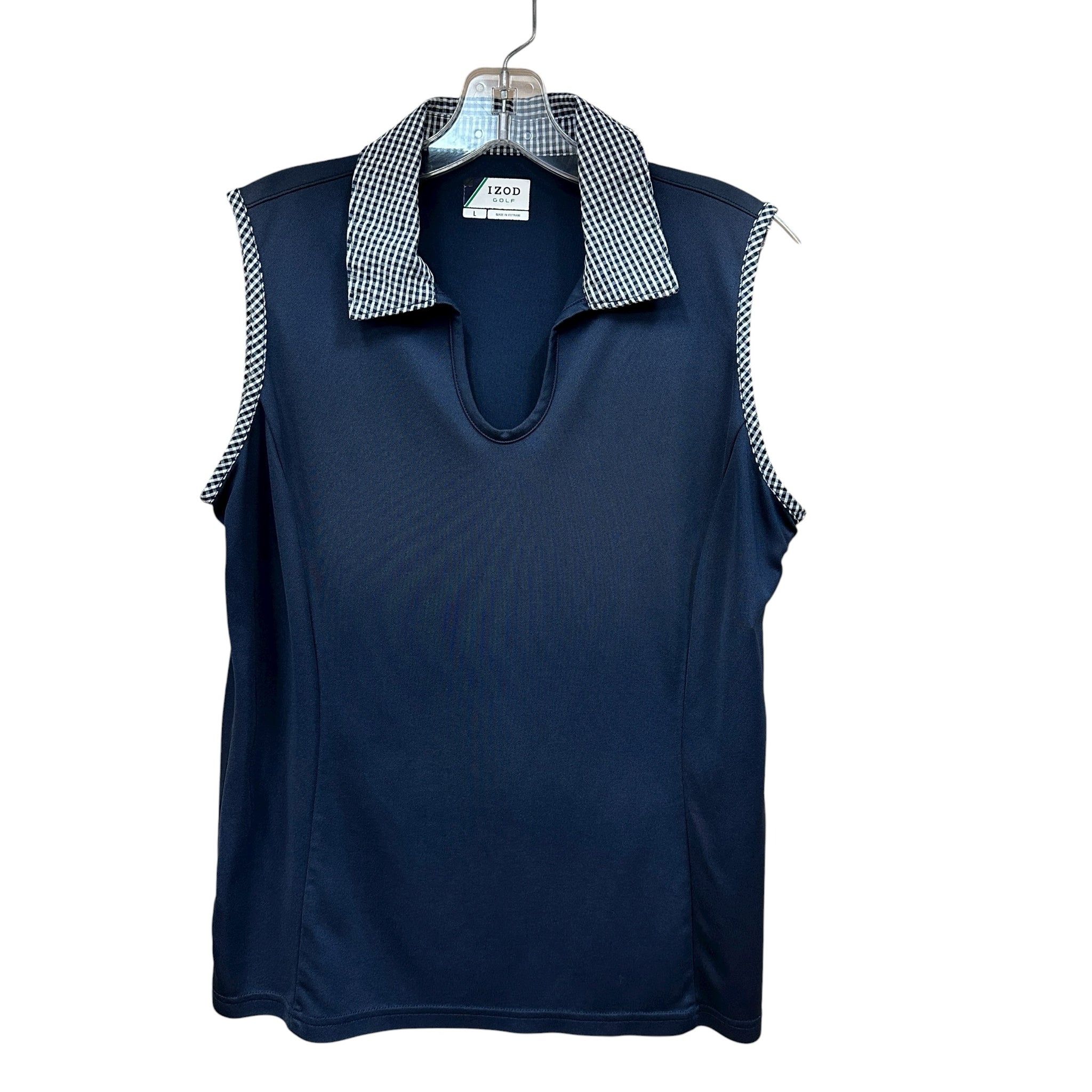 Izod Size Large Navy Blue Sleeveless Top