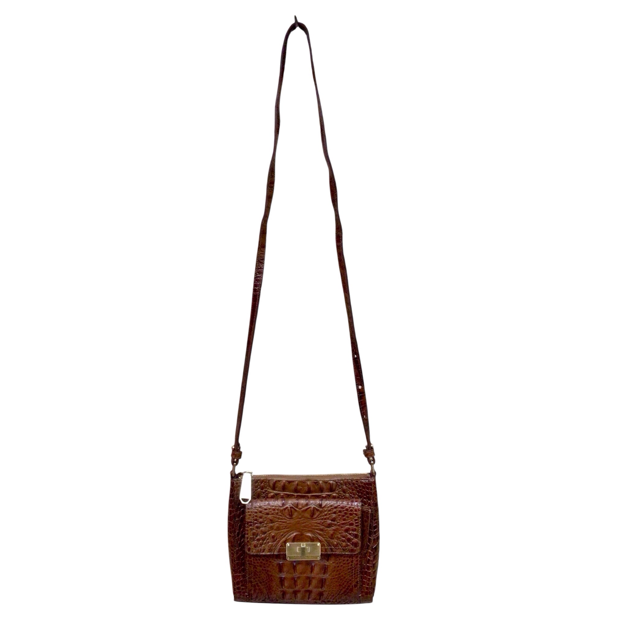 Brahmin Pecan Melbourne Leather Crossbody Bag