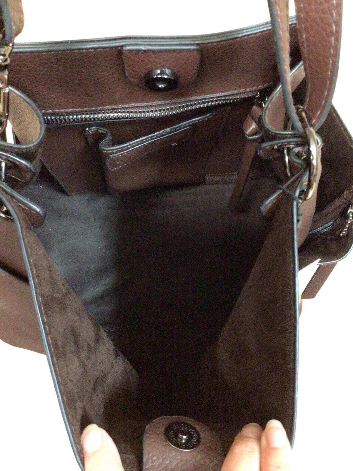 Steve Madden "Bkoltt Bucket" Brown Shoulder Bag