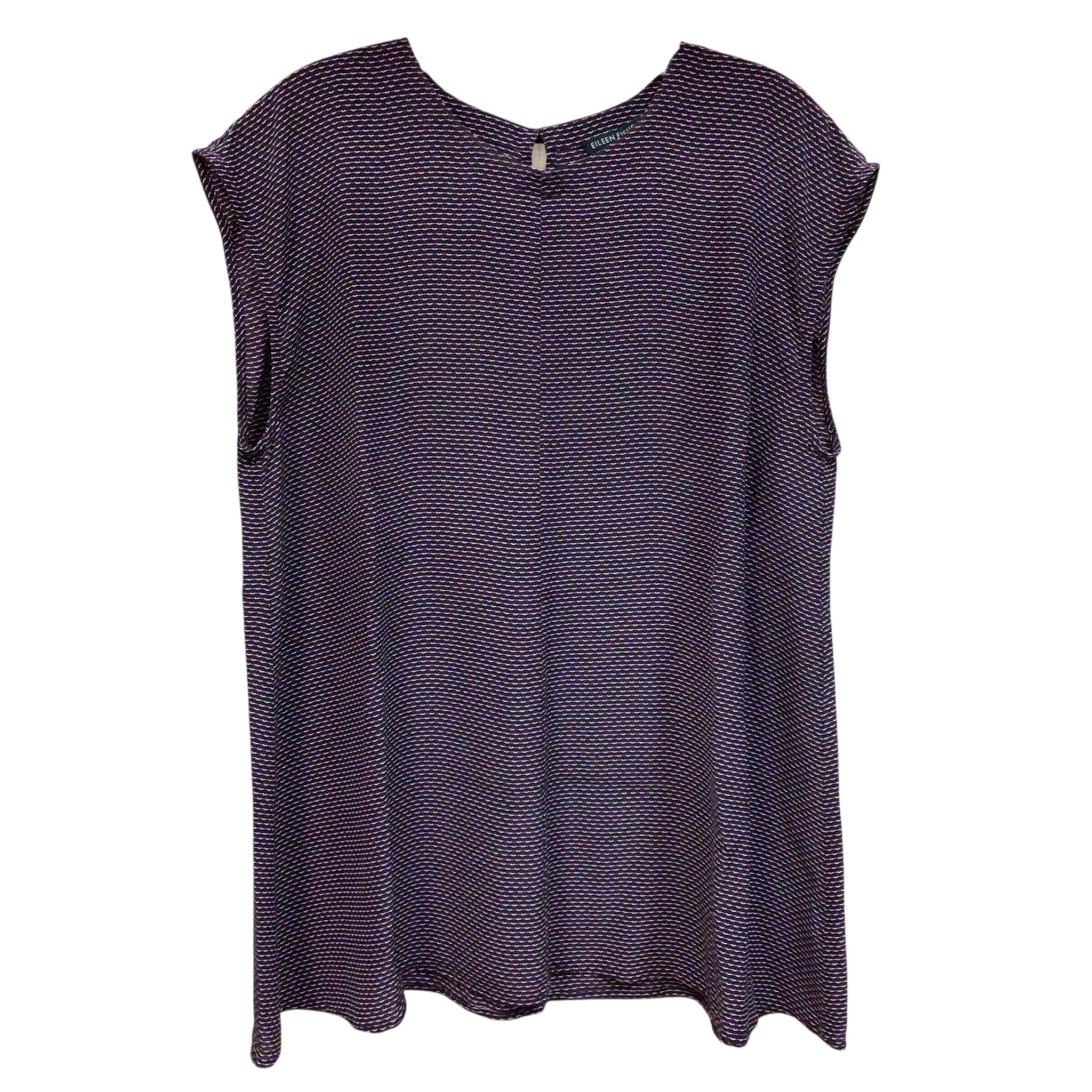 Eileen Fisher Sleeveless Plum Colored Top Size Large