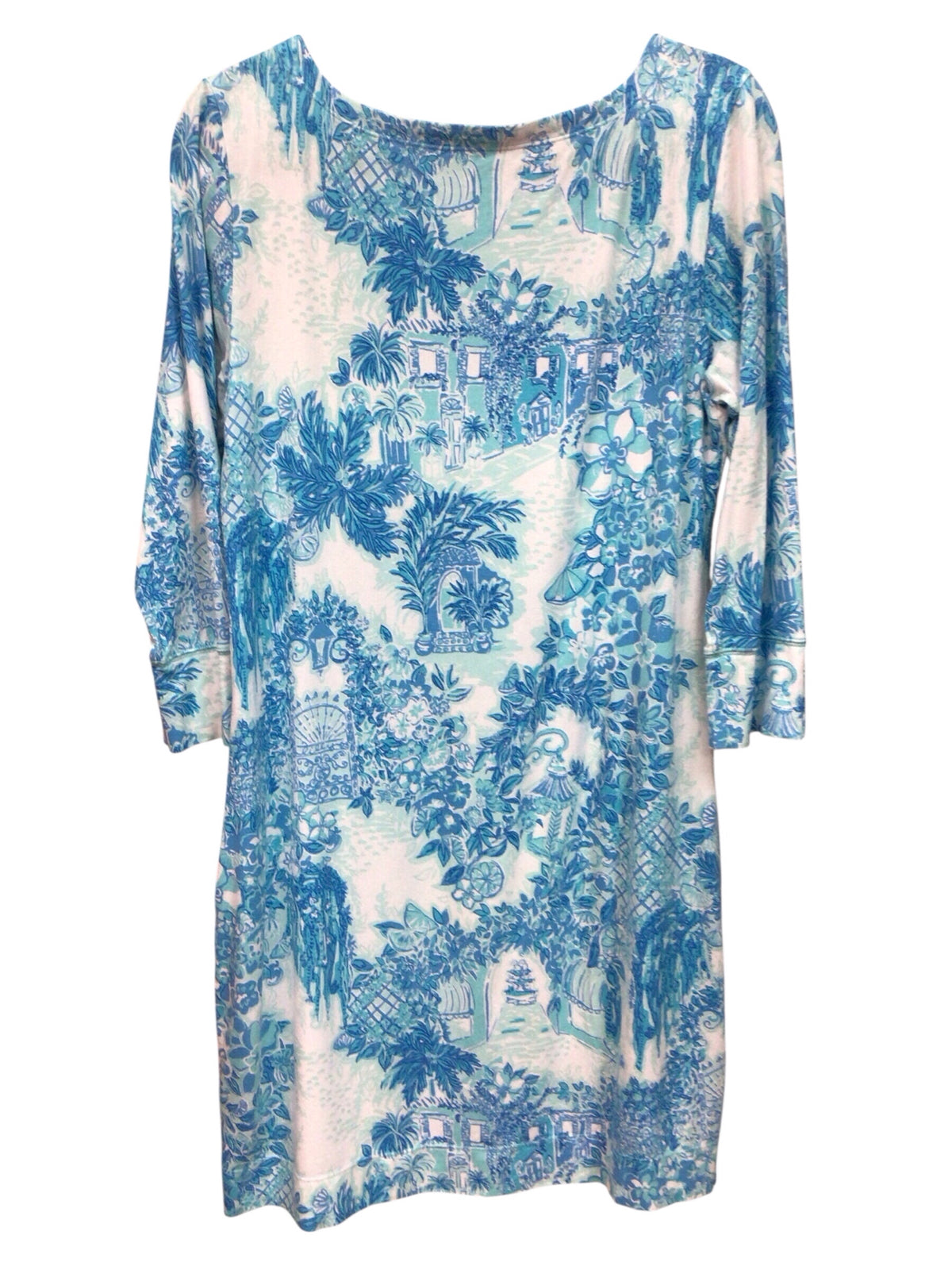 Lilly Pulitzer "Sophie" UPF 50+ "Toile Me About It" Dress Size Large