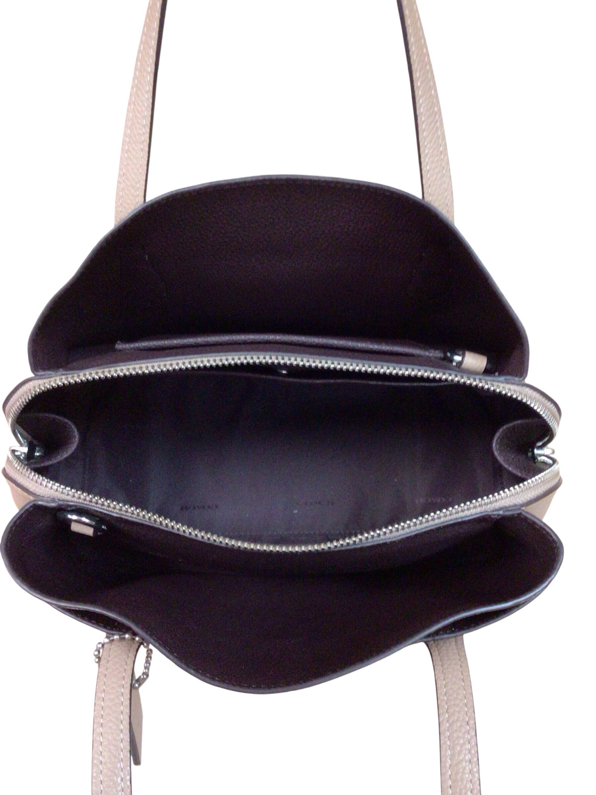 Coach 91740 "Lora" Carryall 30 Tan Leather Satchel Crossbody Bag