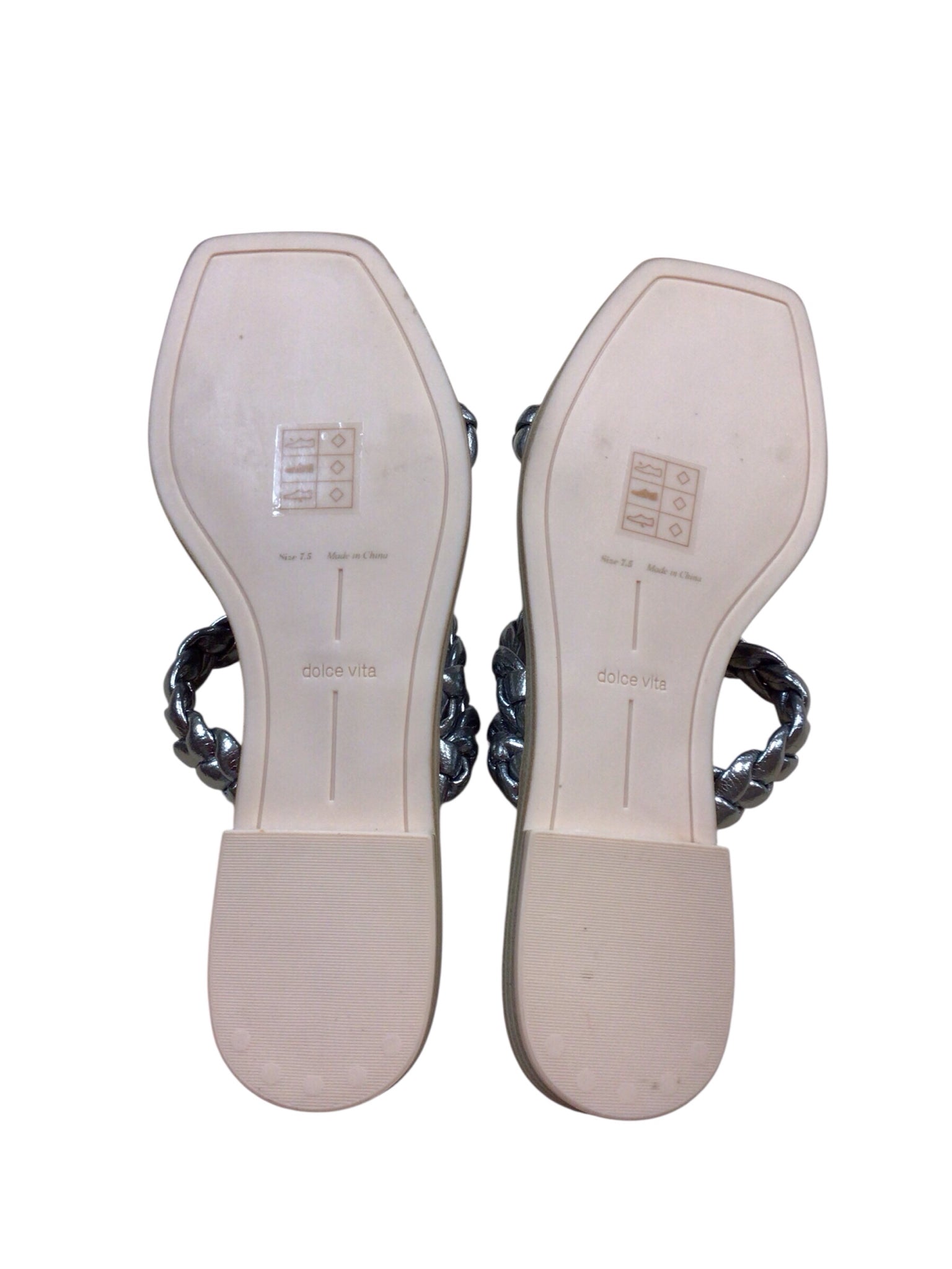 Dolce Vita Silver Iman Sandals Size 7.5