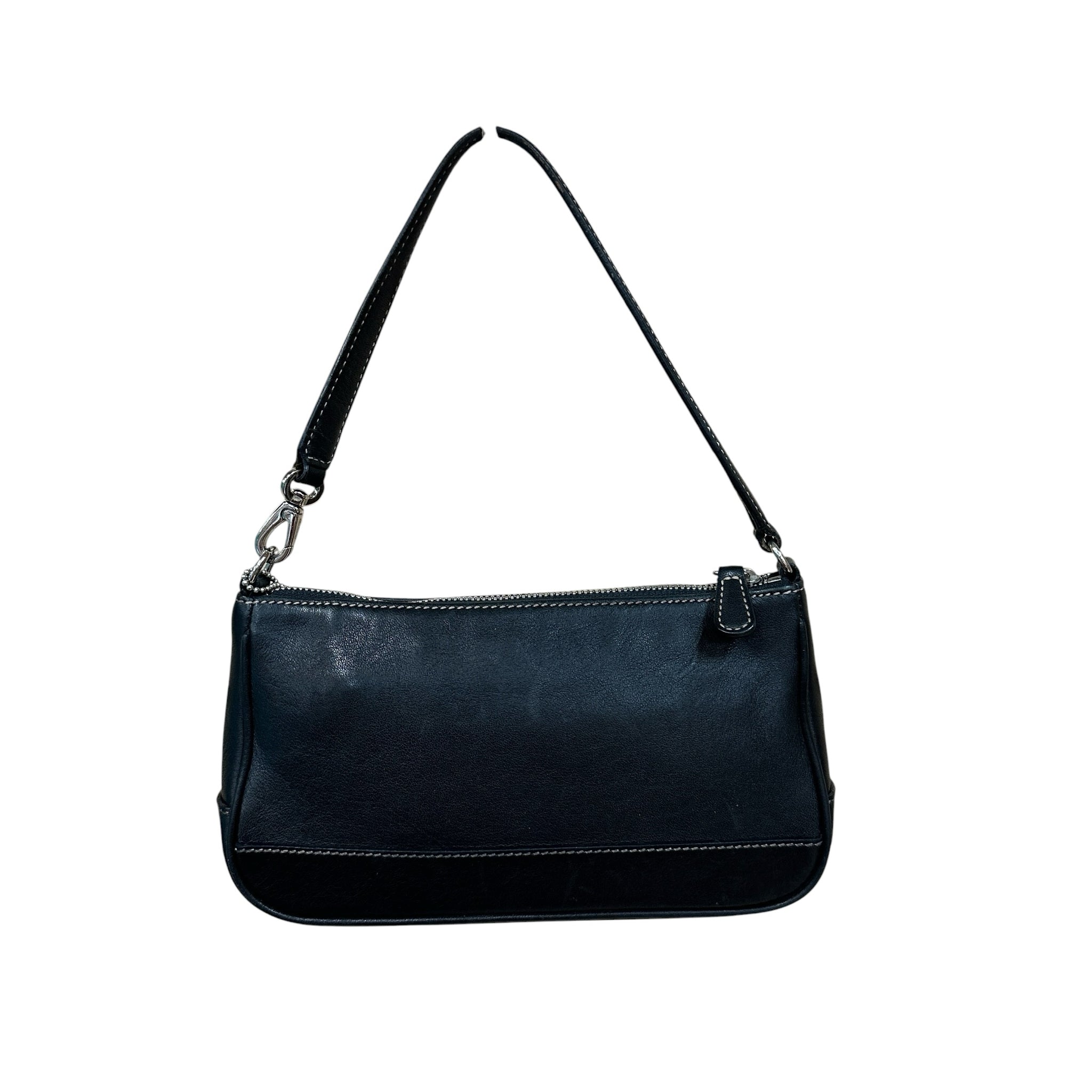 Coach 7785 Vintage "Demi" Hampton Black Leather Mini Handbag