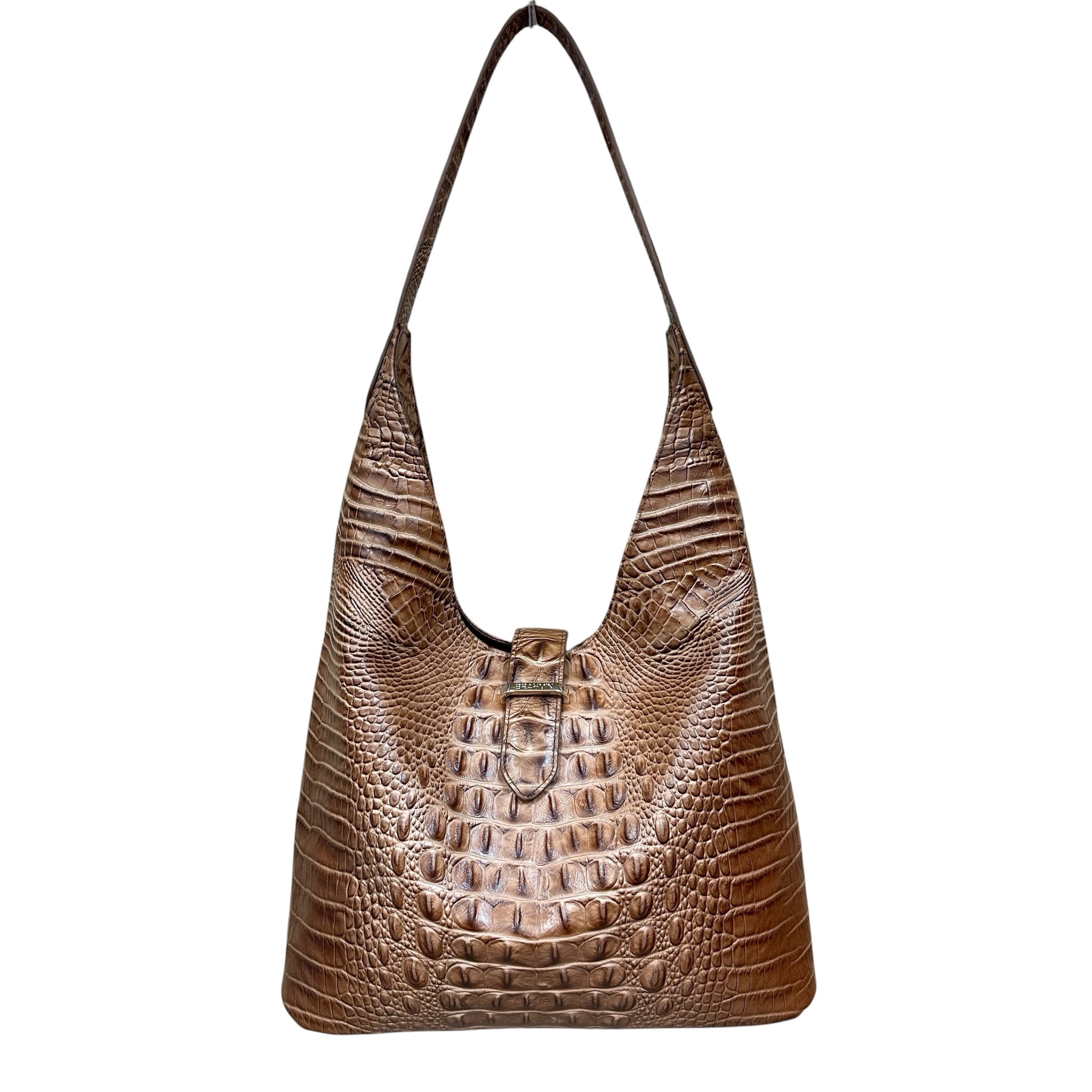 Brahmin Gwynne Alden Road Leather Cinnamon Brown Shoulder Bag