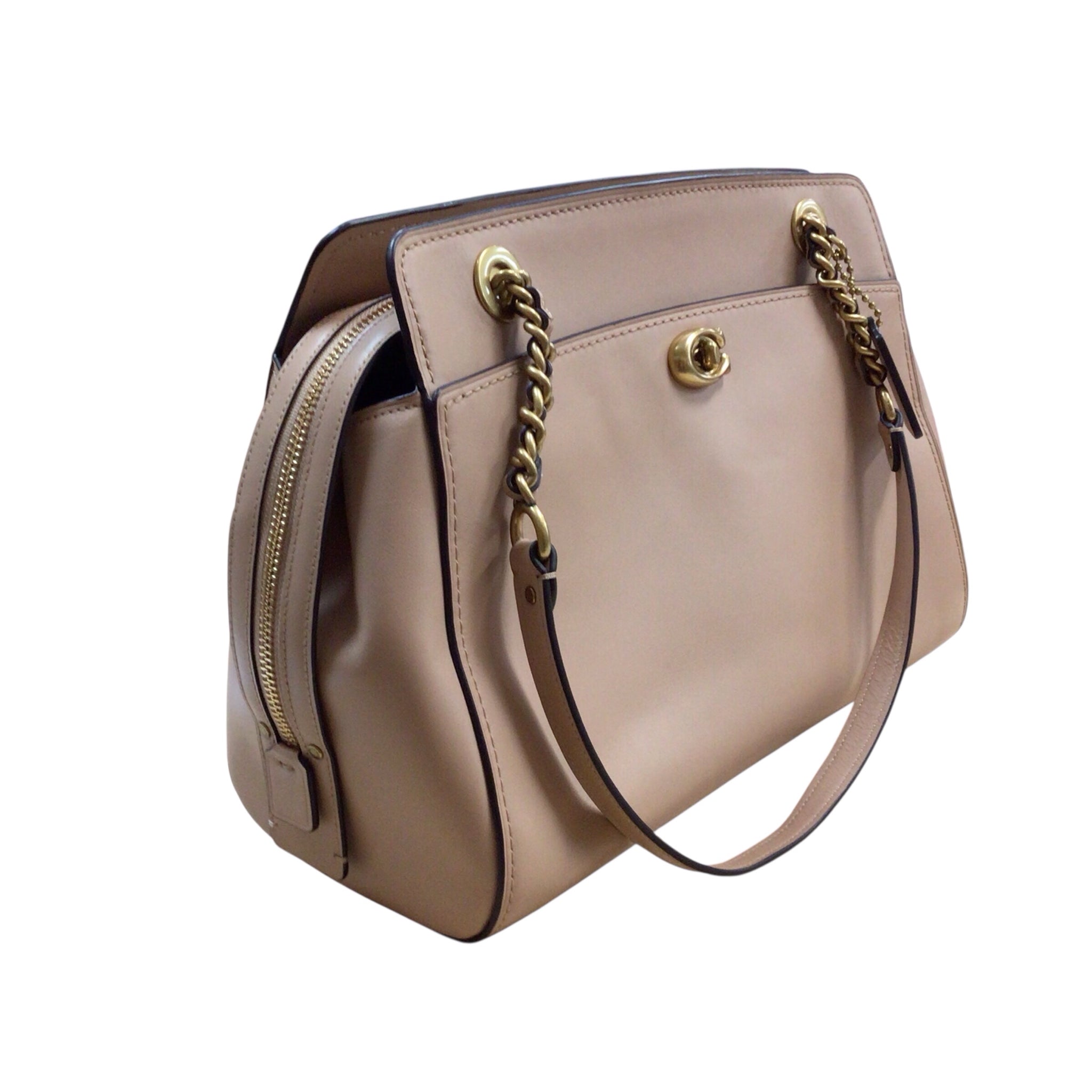 Coach 35575 "Parker" Leather Carryall Satchel Shoulder Bag