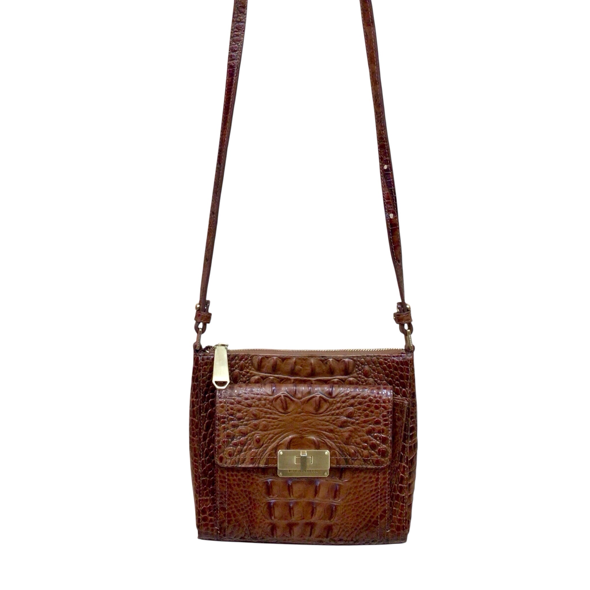 Brahmin Pecan Melbourne Leather Crossbody Bag