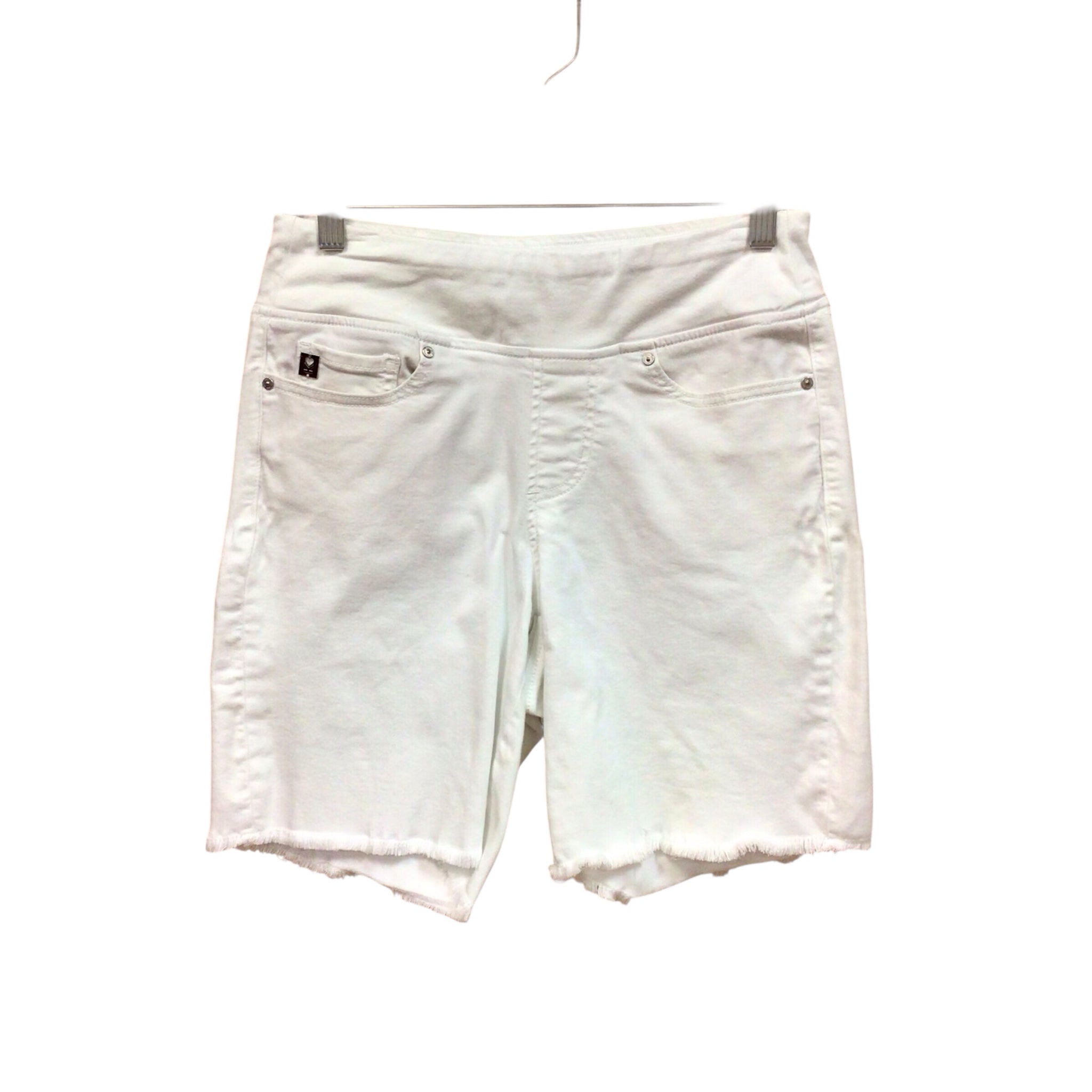 Kim Gravel White Denim Shorts Size 2