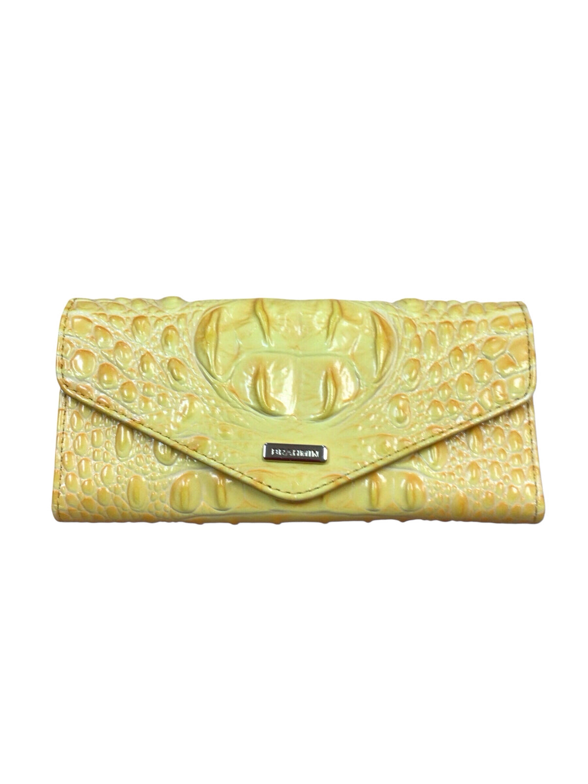 Brahmin "Veronica" Buttercup Vivid Yellow Melbourne Tri-fold Wallet