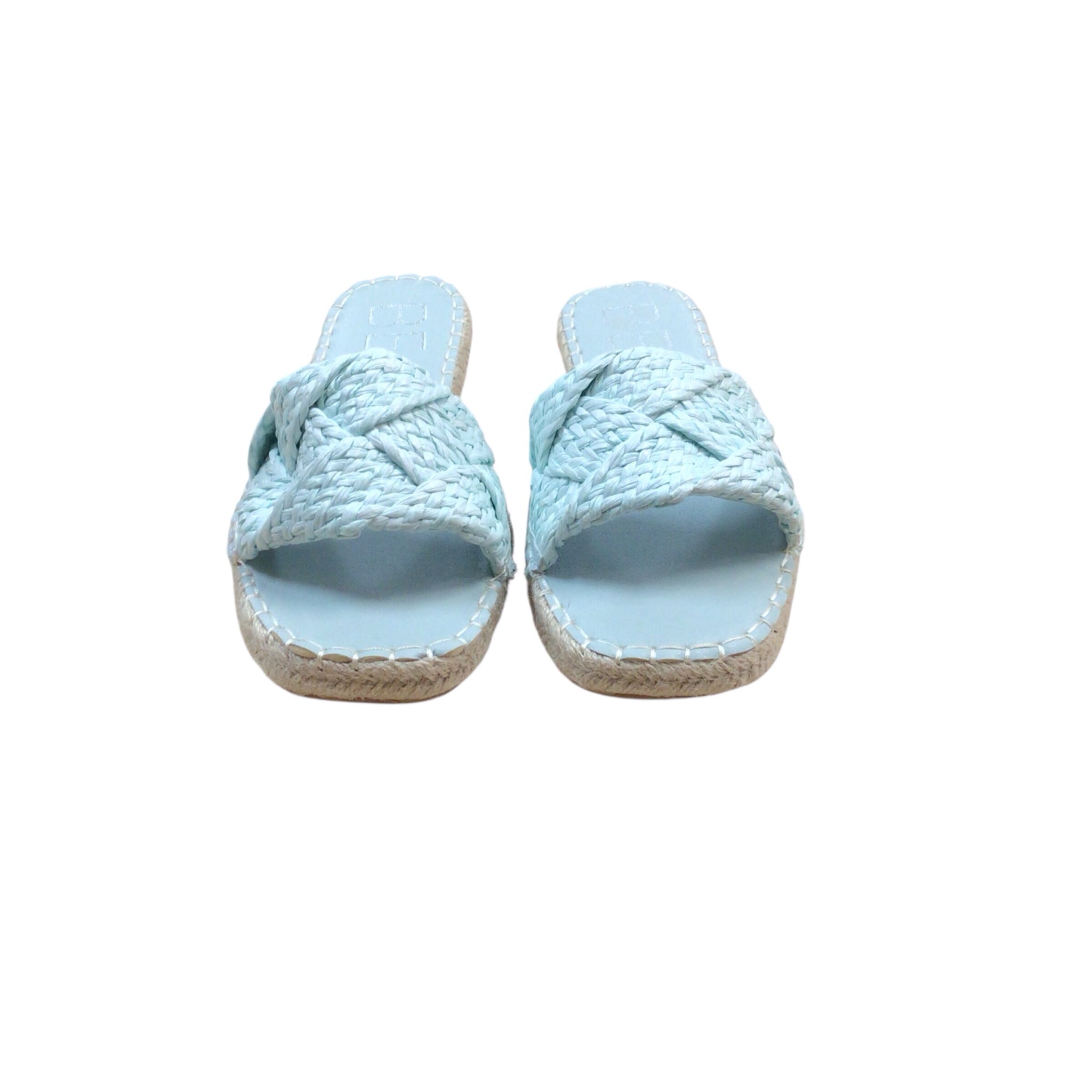 Matisse "Ivy Espadrille" Blue Slide Sandals Size 8