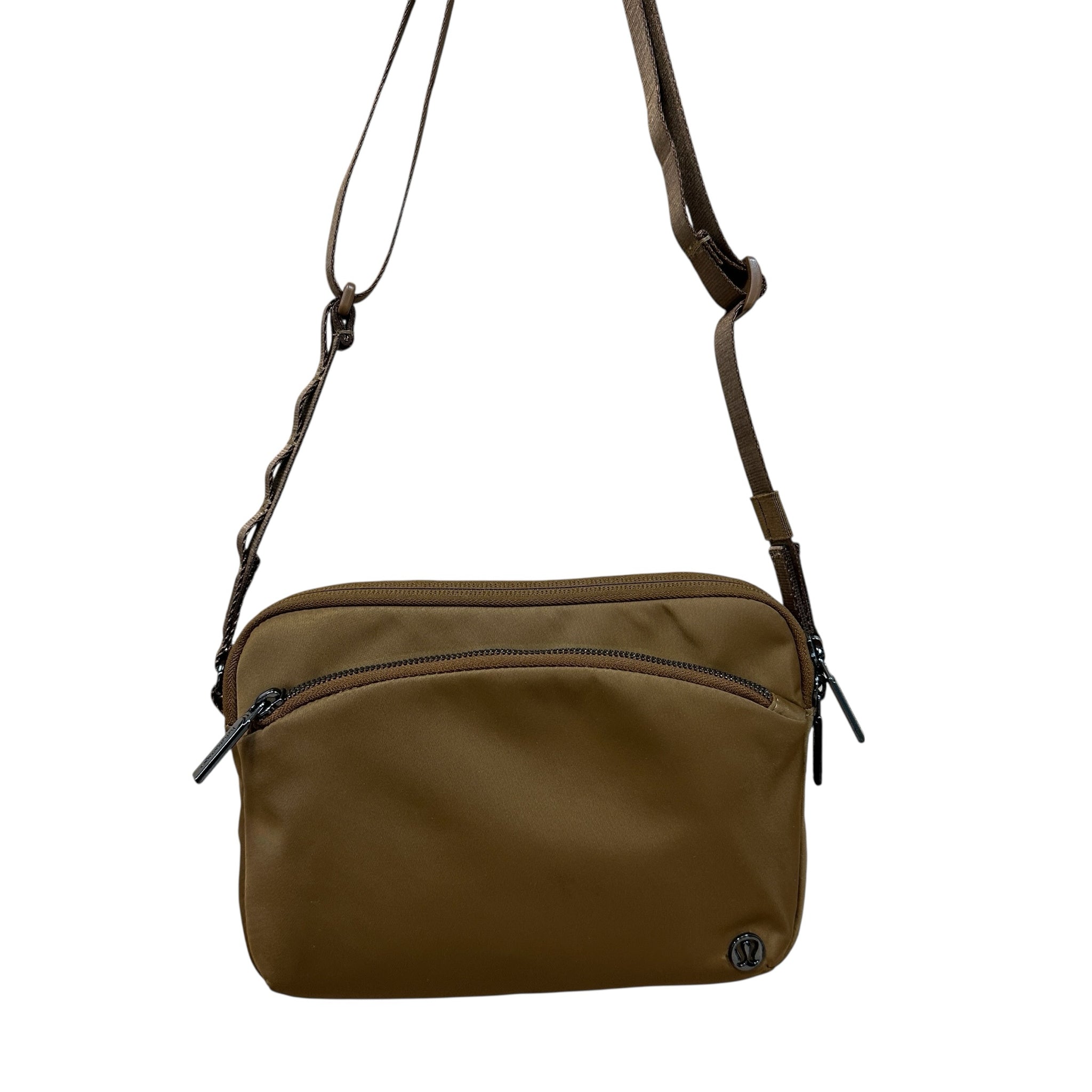 LuluLemon Brown Nylon Crossbody Bag