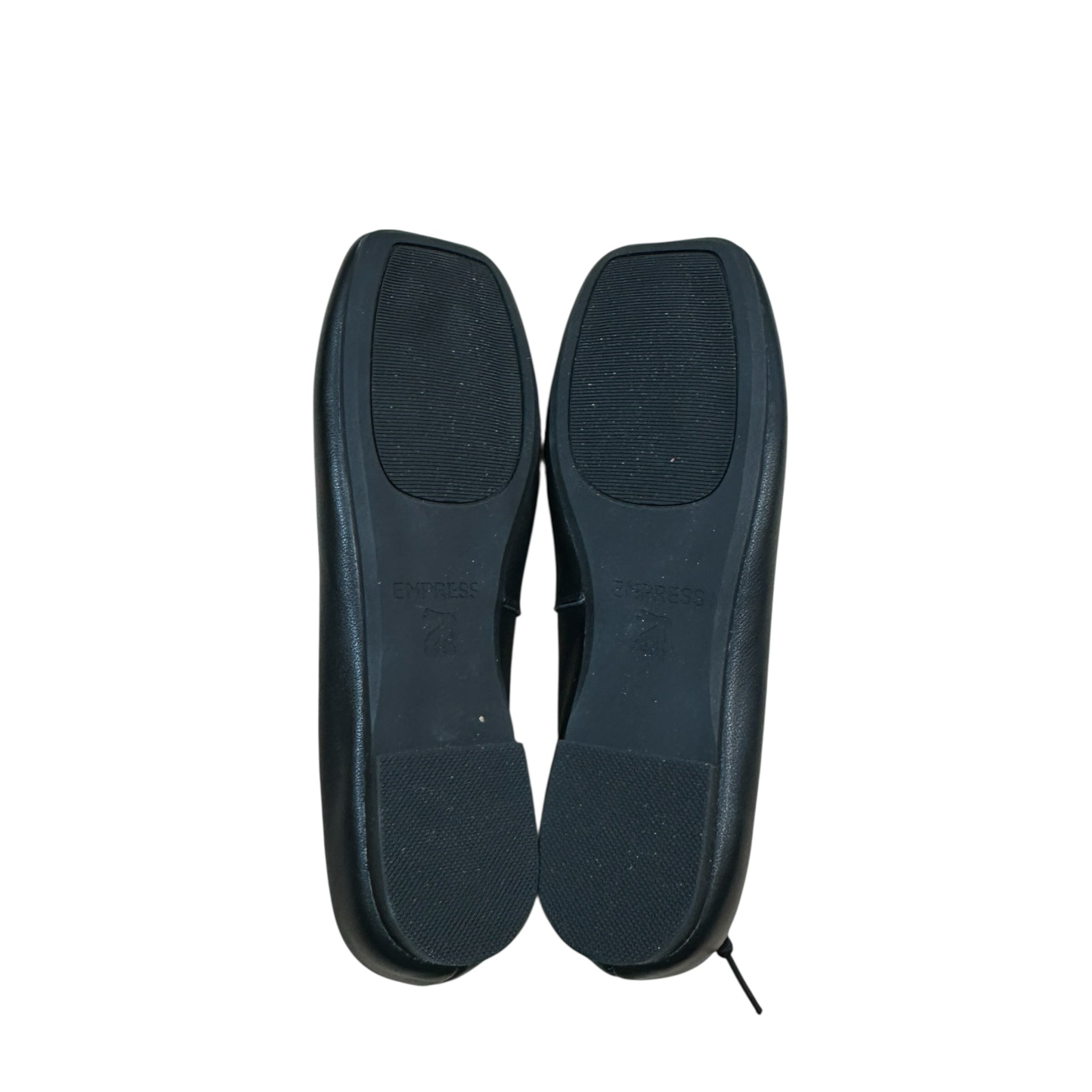 Empress Black Square Toe Flats Size 9