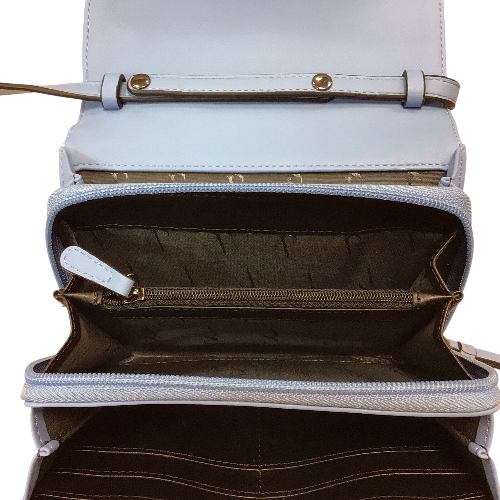Vera Wang Blue Quilted Crossbody Bag