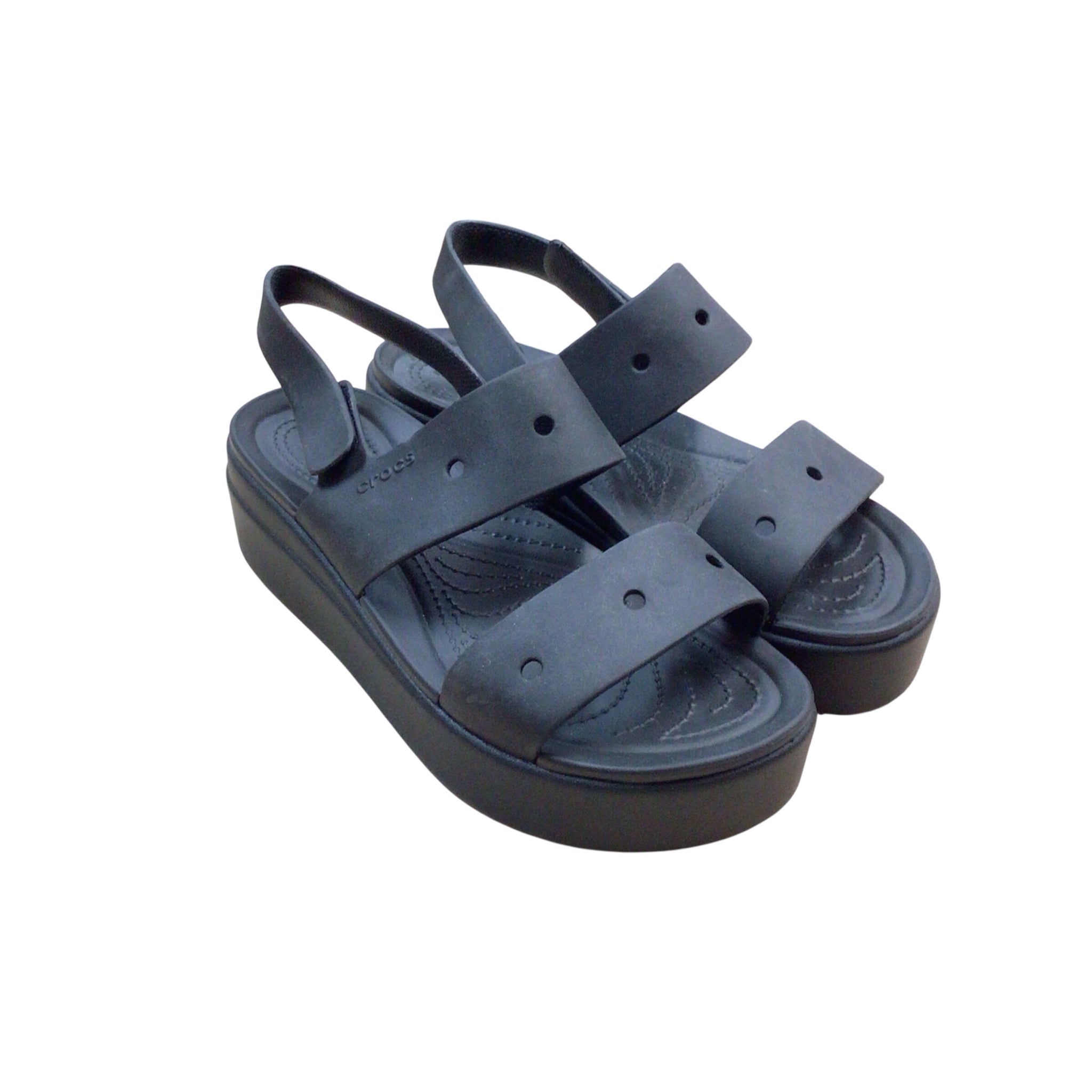 Crocs LiteRide Black Sandals Size 8