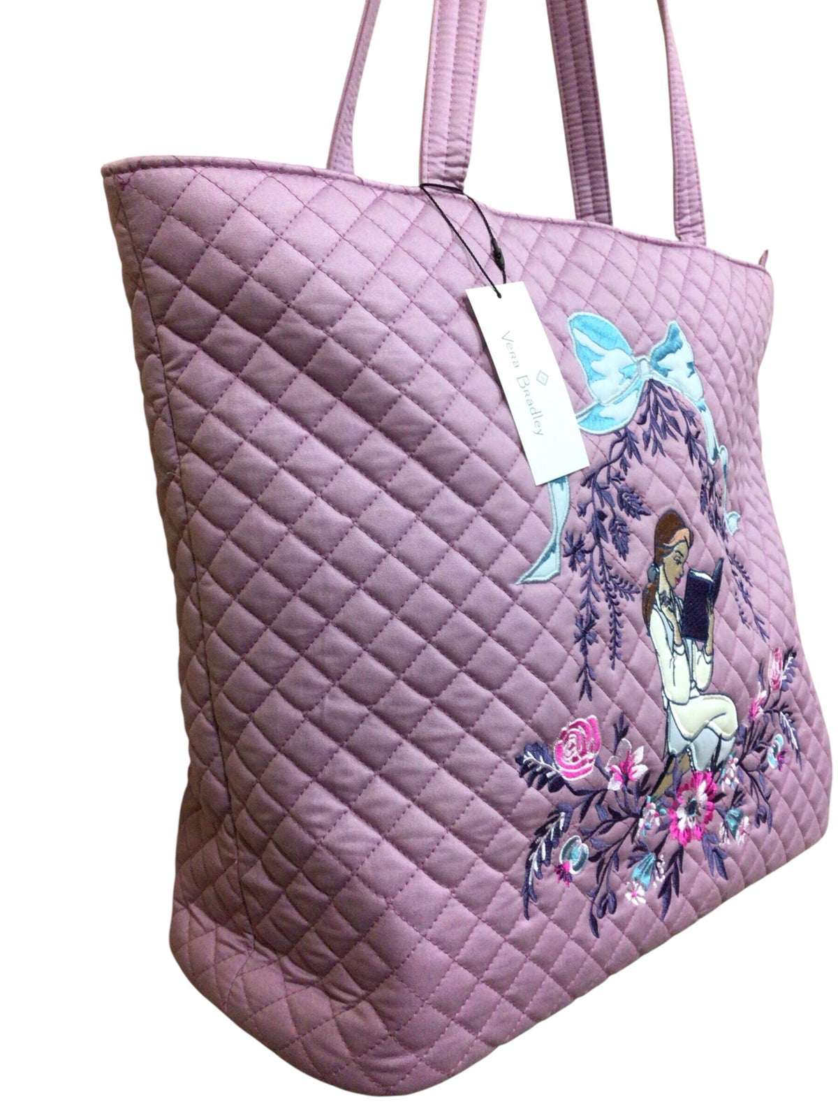 Vera Bradley Disney "Beauty & The Beast" Large Lavender Tote