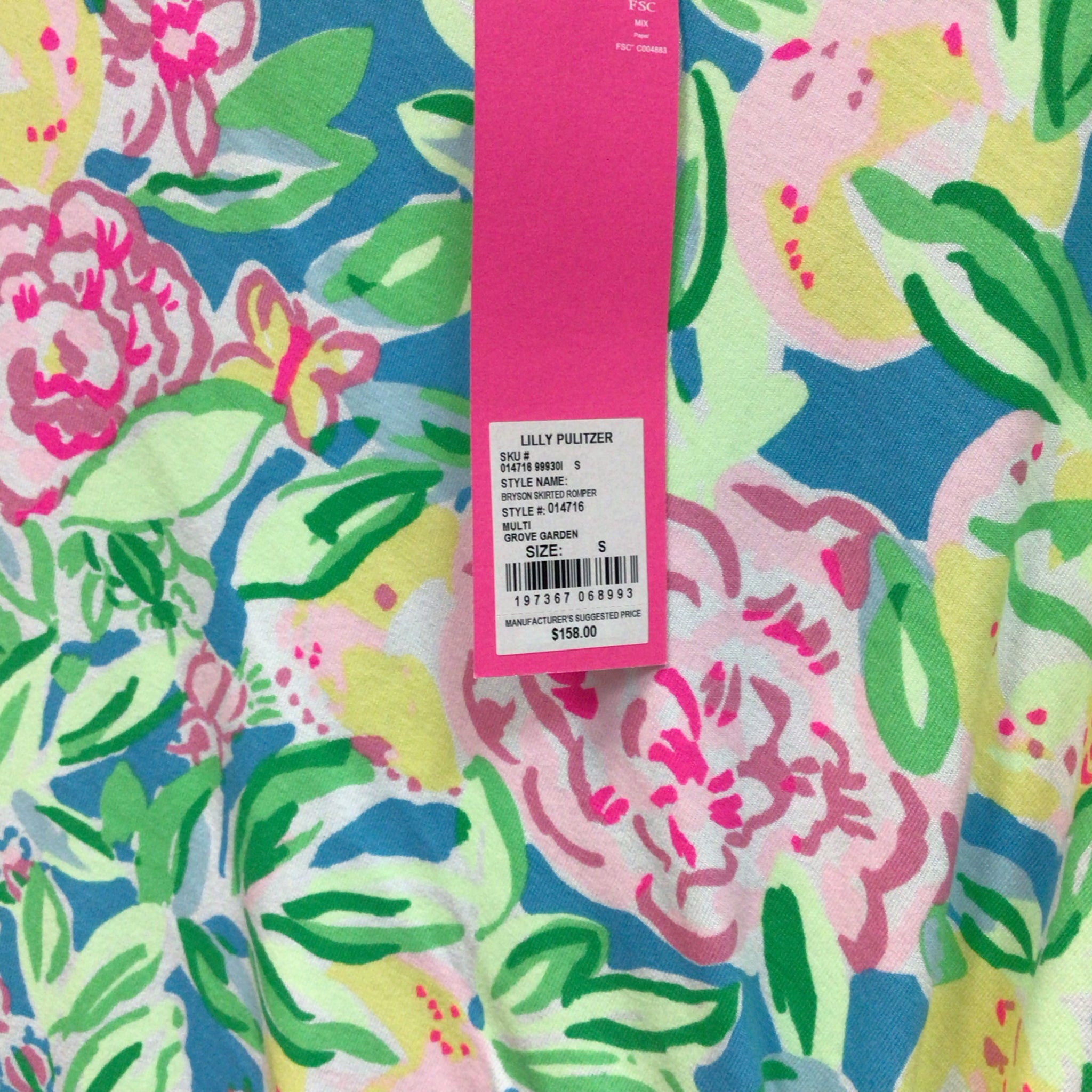 Lilly Pulitzer Bryson Skirted Romper Size Small NWT
