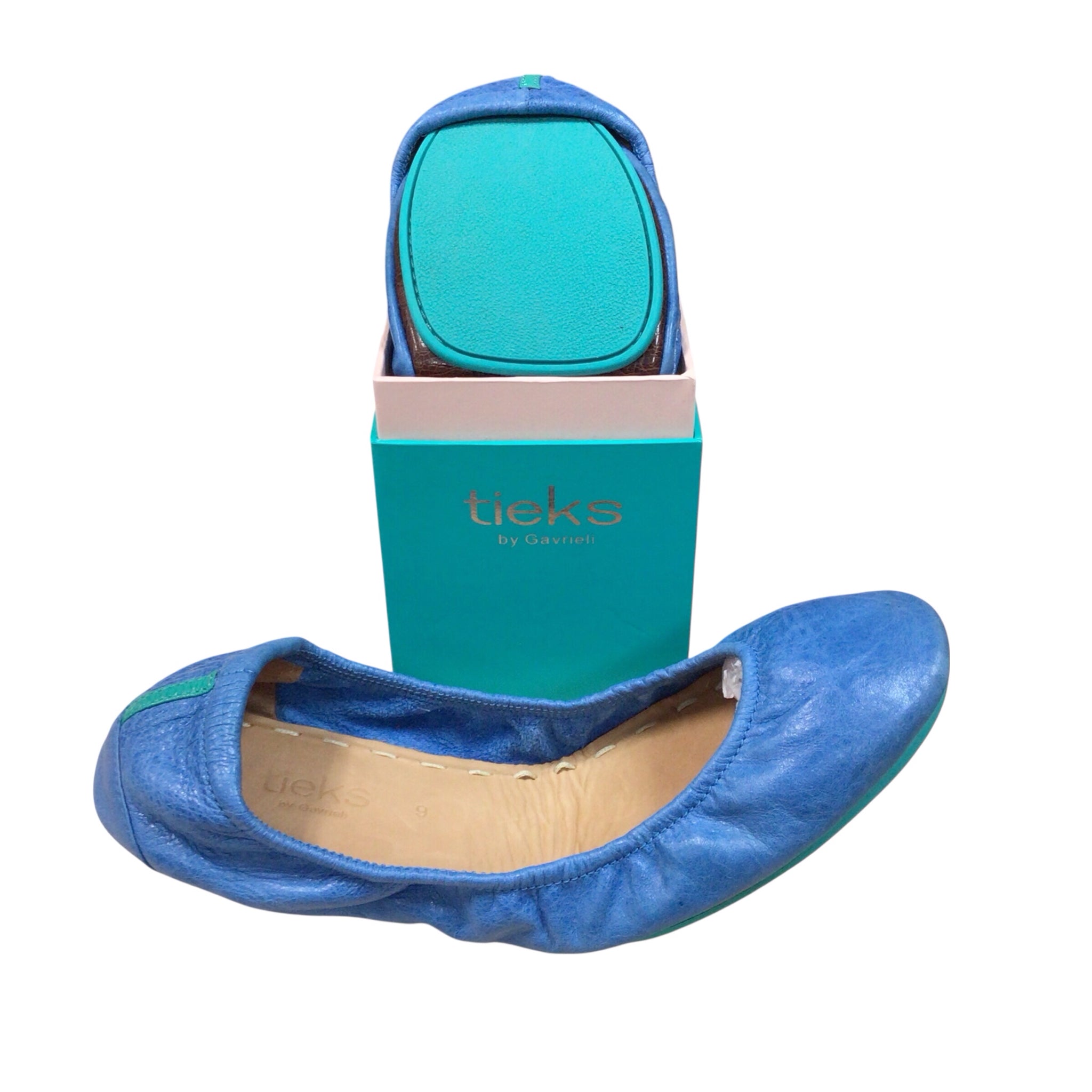 Tieks Cobalt Blue Ballet Flats Size 9