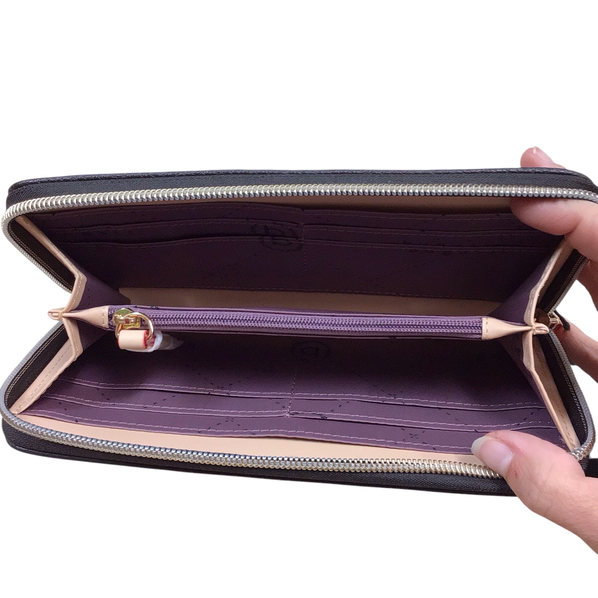 Bugatti "Ella" Dark Brown Zip Around Wallet