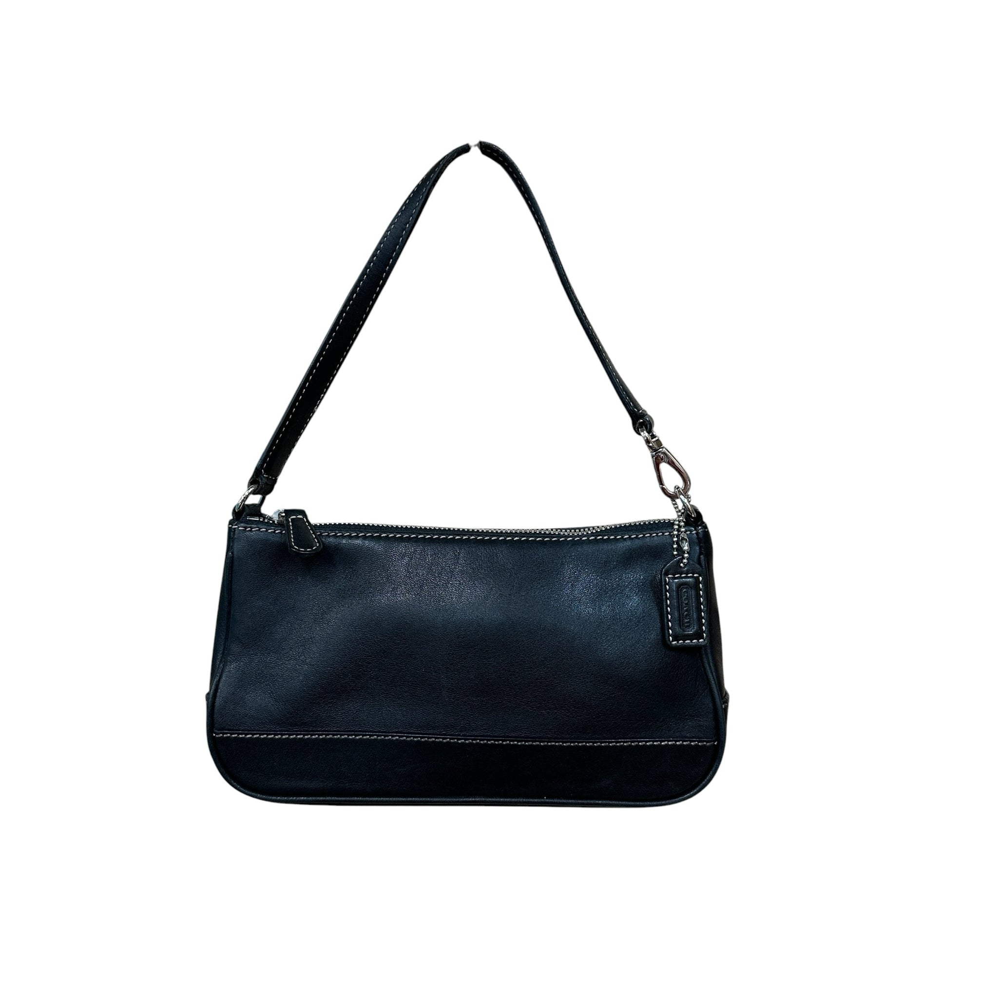 Coach 7785 Vintage "Demi" Hampton Black Leather Mini Handbag
